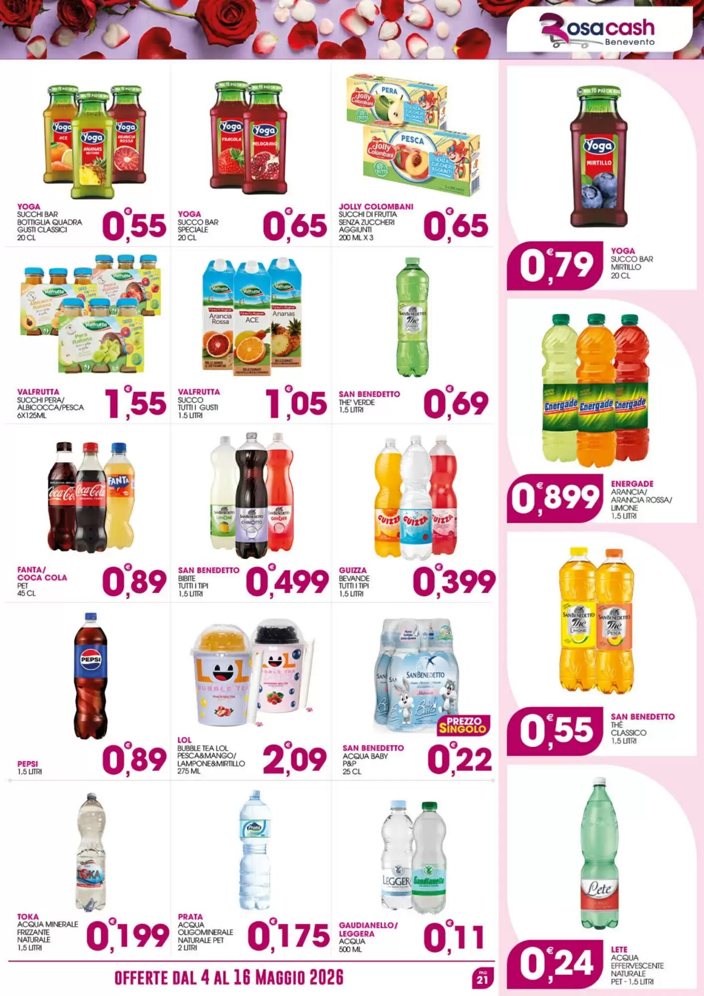 Volantino promozionale Rosa Cash  valide dal 04/05/2026 - Pagina 21.