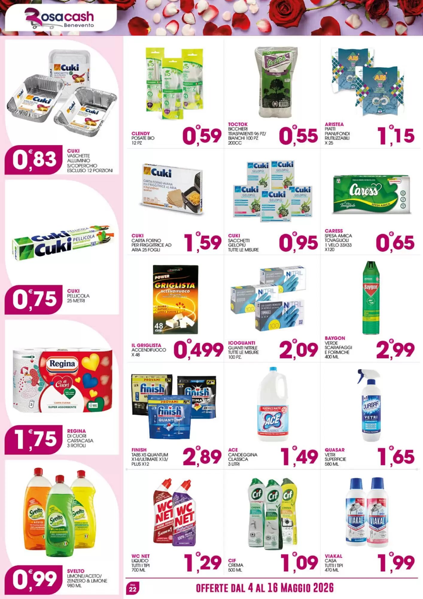 Volantino promozionale Rosa Cash  valide dal 04/05/2026 - Pagina 22.