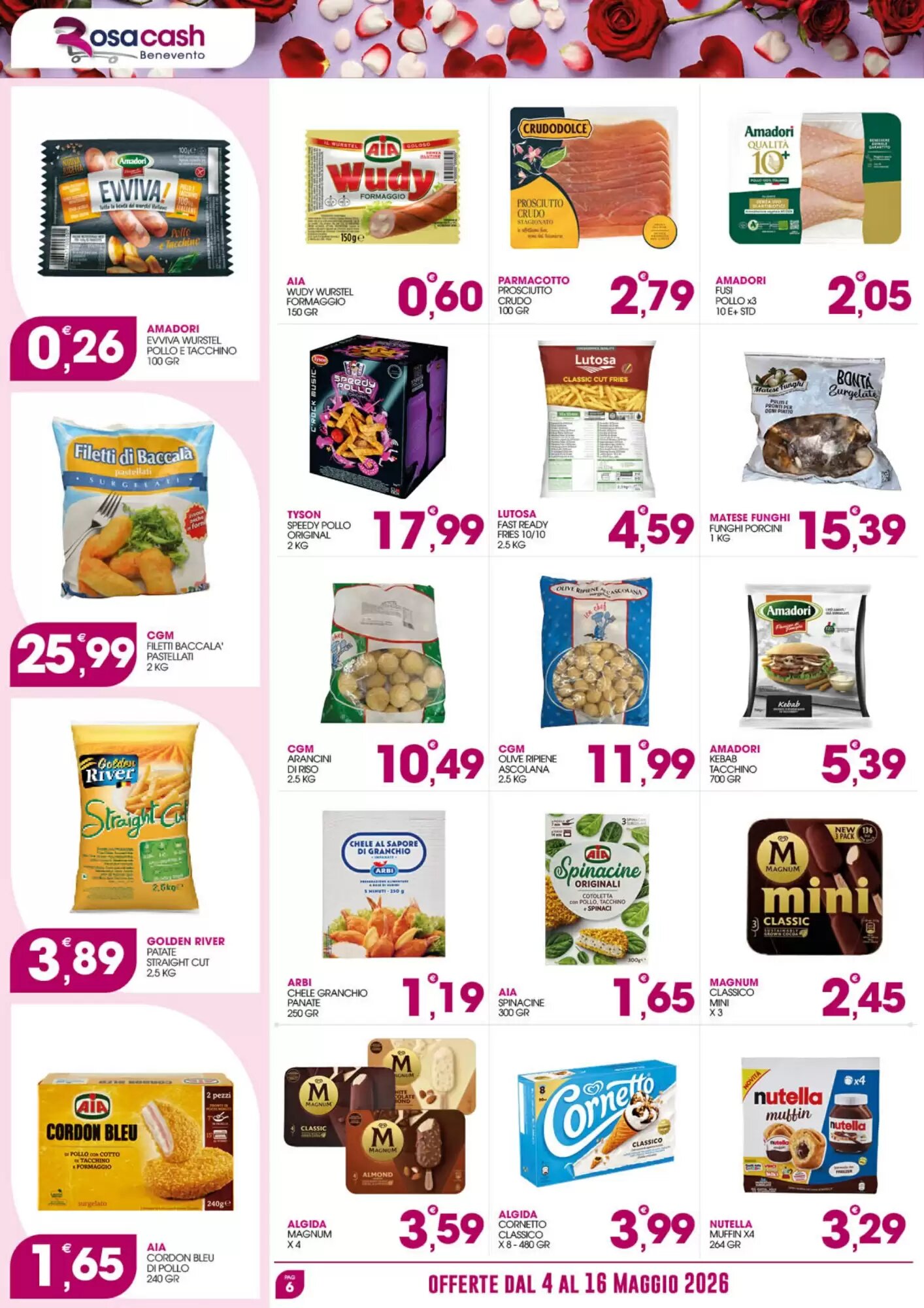 Volantino promozionale Rosa Cash  valide dal 04/05/2026 - Pagina 6.