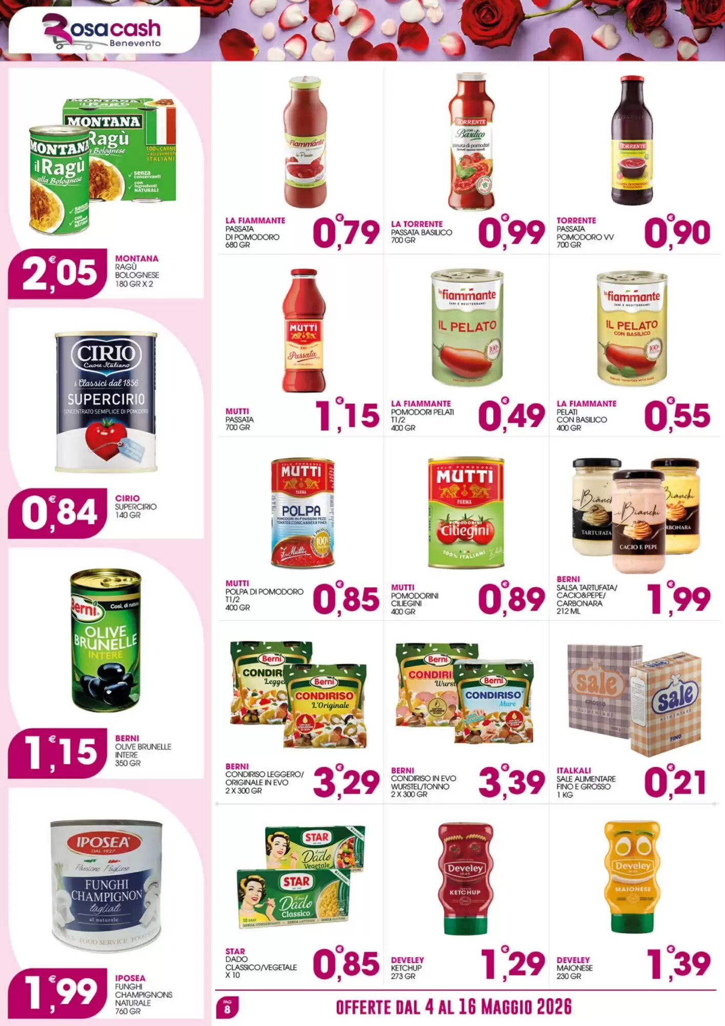 Volantino promozionale Rosa Cash  valide dal 04/05/2026 - Pagina 8.