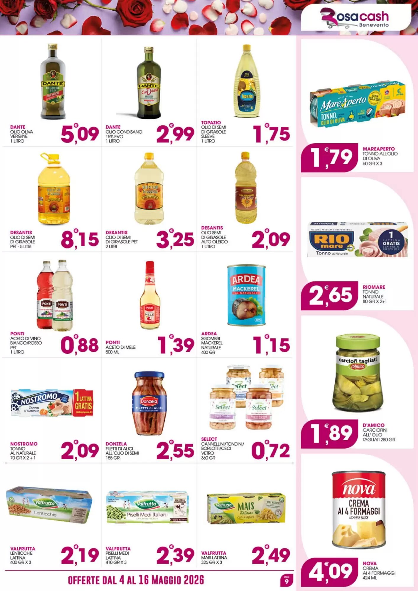 Volantino promozionale Rosa Cash  valide dal 04/05/2026 - Pagina 9.