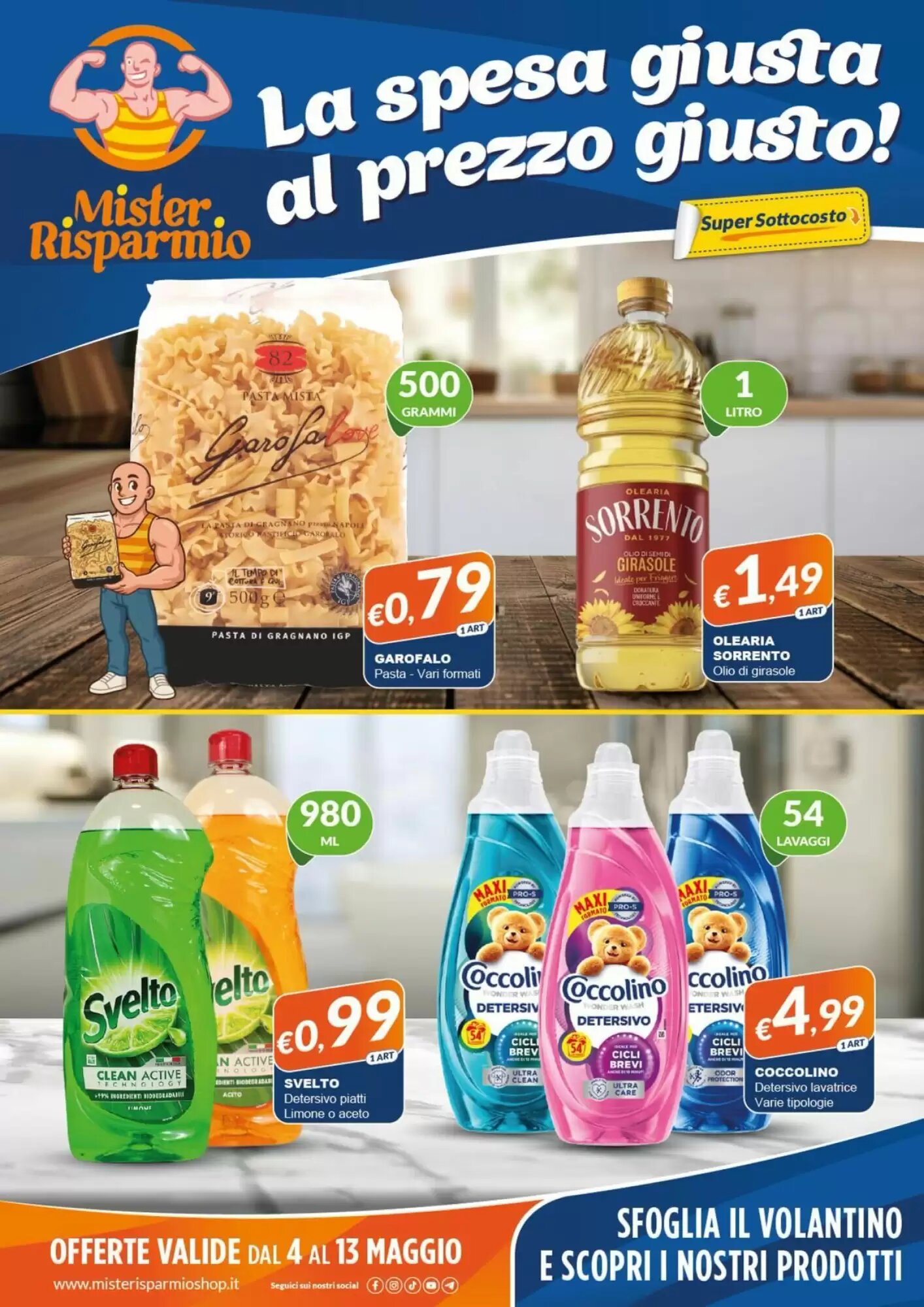 Volantino promozionale Mister Risparmio  valide dal 04/05/2026 - Pagina 1.