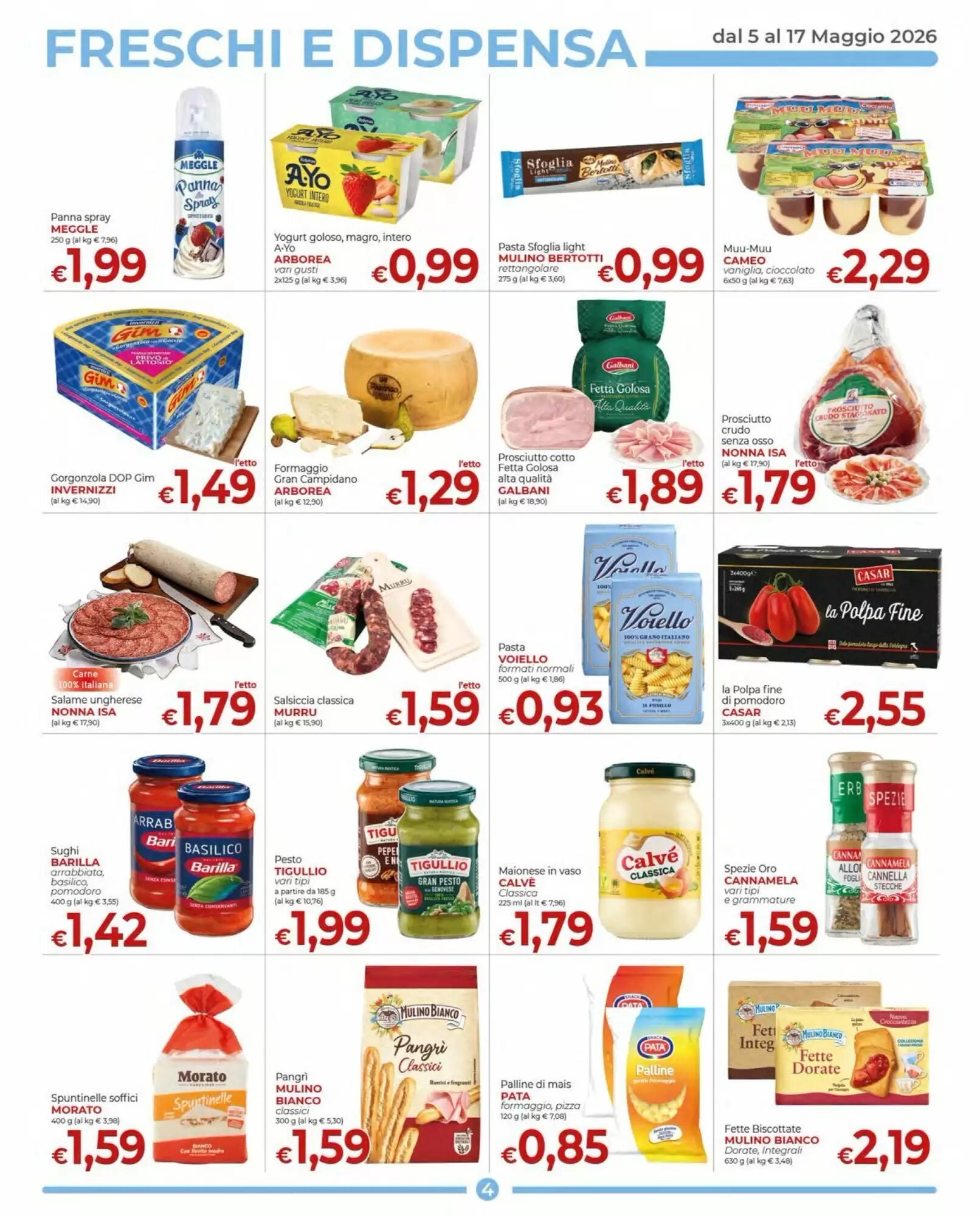 Volantino promozionale Supermercati Nonna Isa  valide dal 05/05/2026 - Pagina 4.