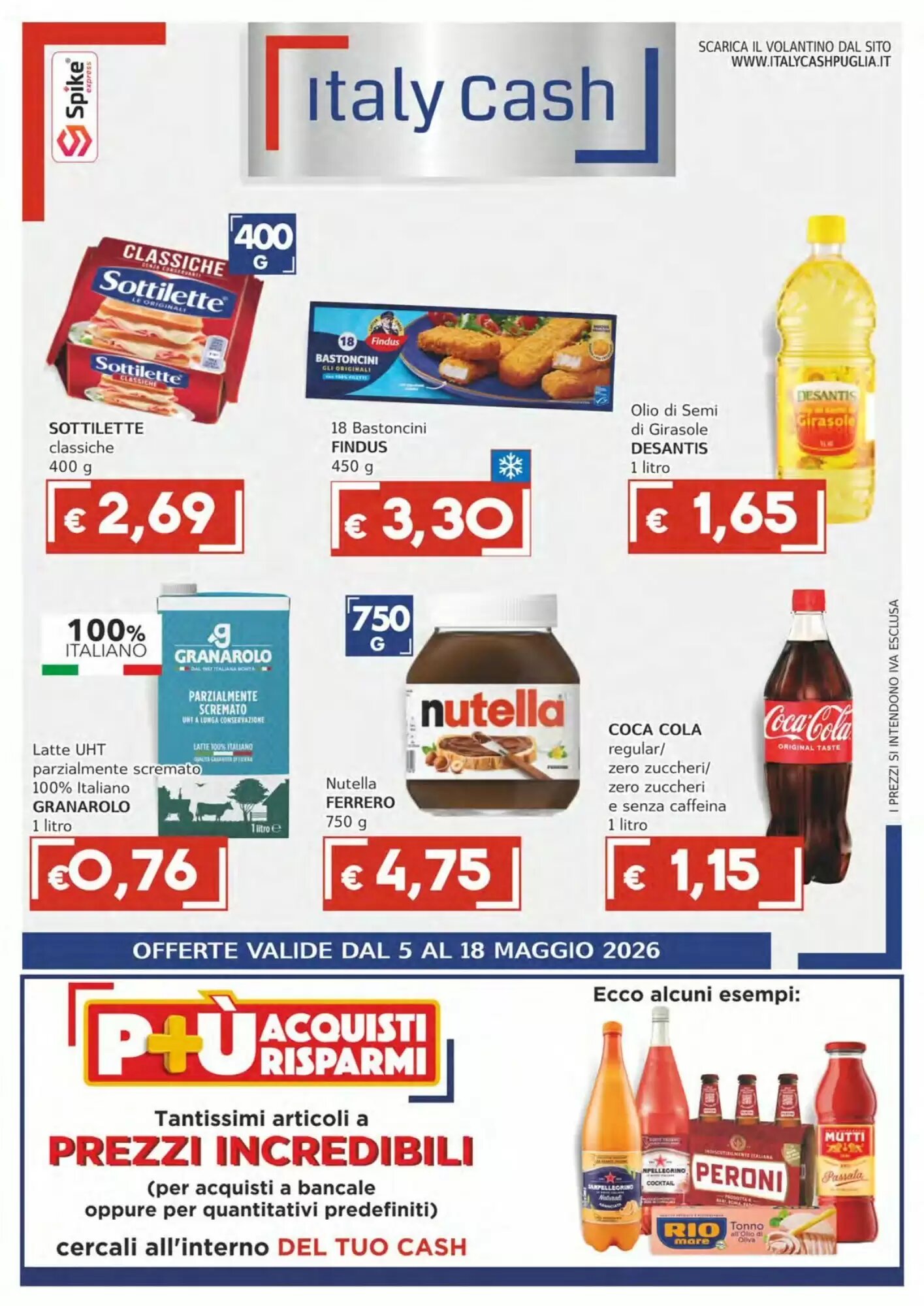 Volantino promozionale Italy Cash  valide dal 05/05/2026 - Pagina 1.