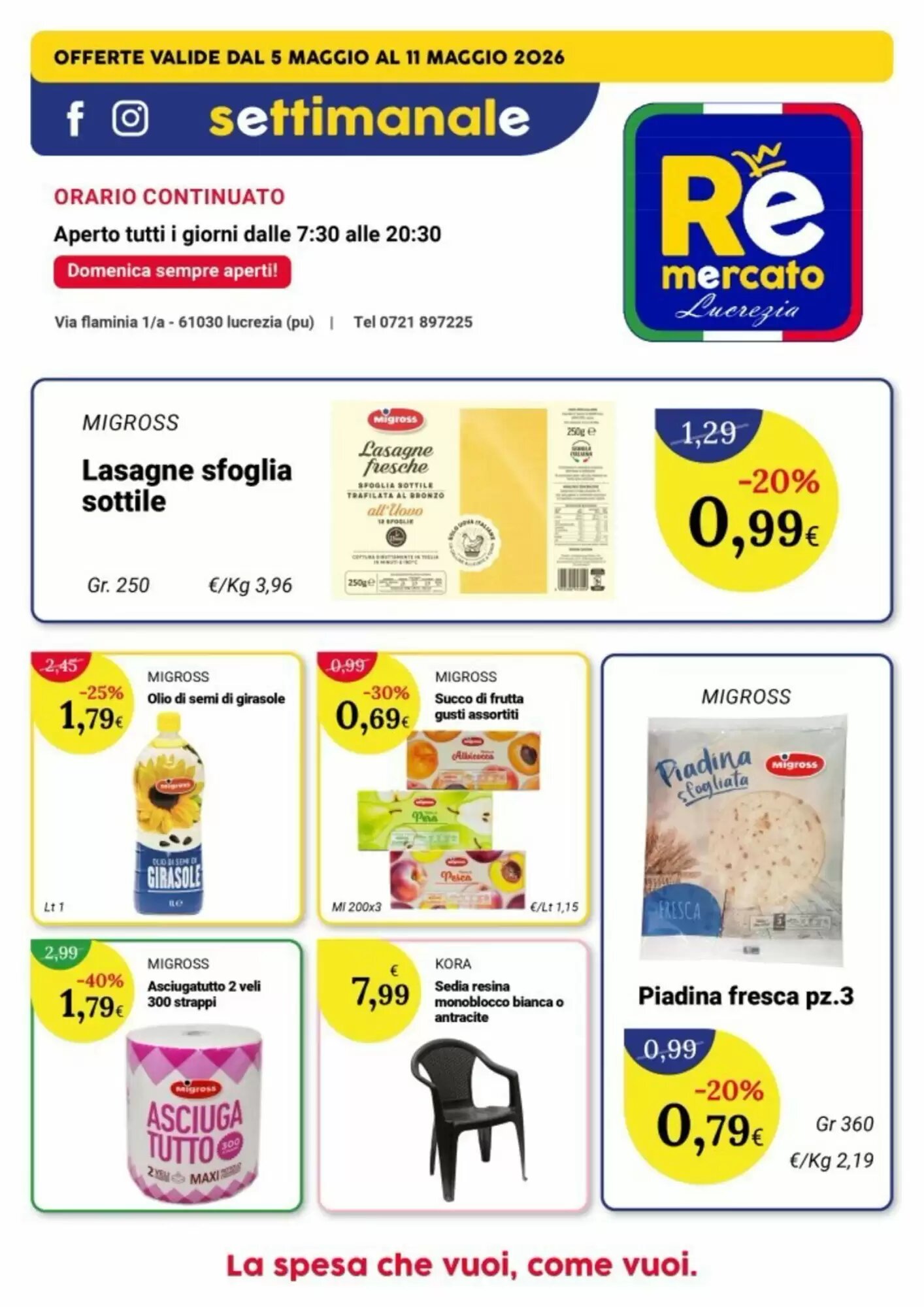 Volantino promozionale Re Mercato Lucrezia  valide dal 05/05/2026 - Pagina 2.