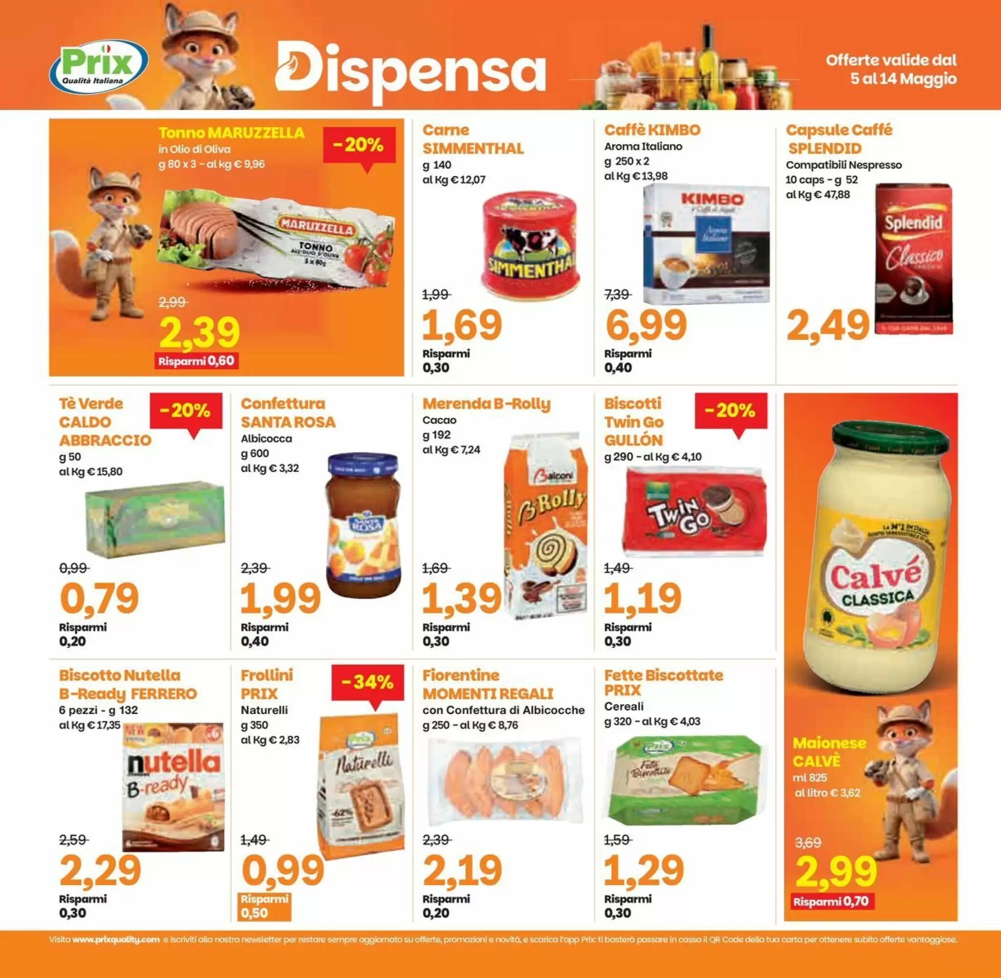 Volantino promozionale Prix Quality  valide dal 05/05/2026 - Pagina 16.