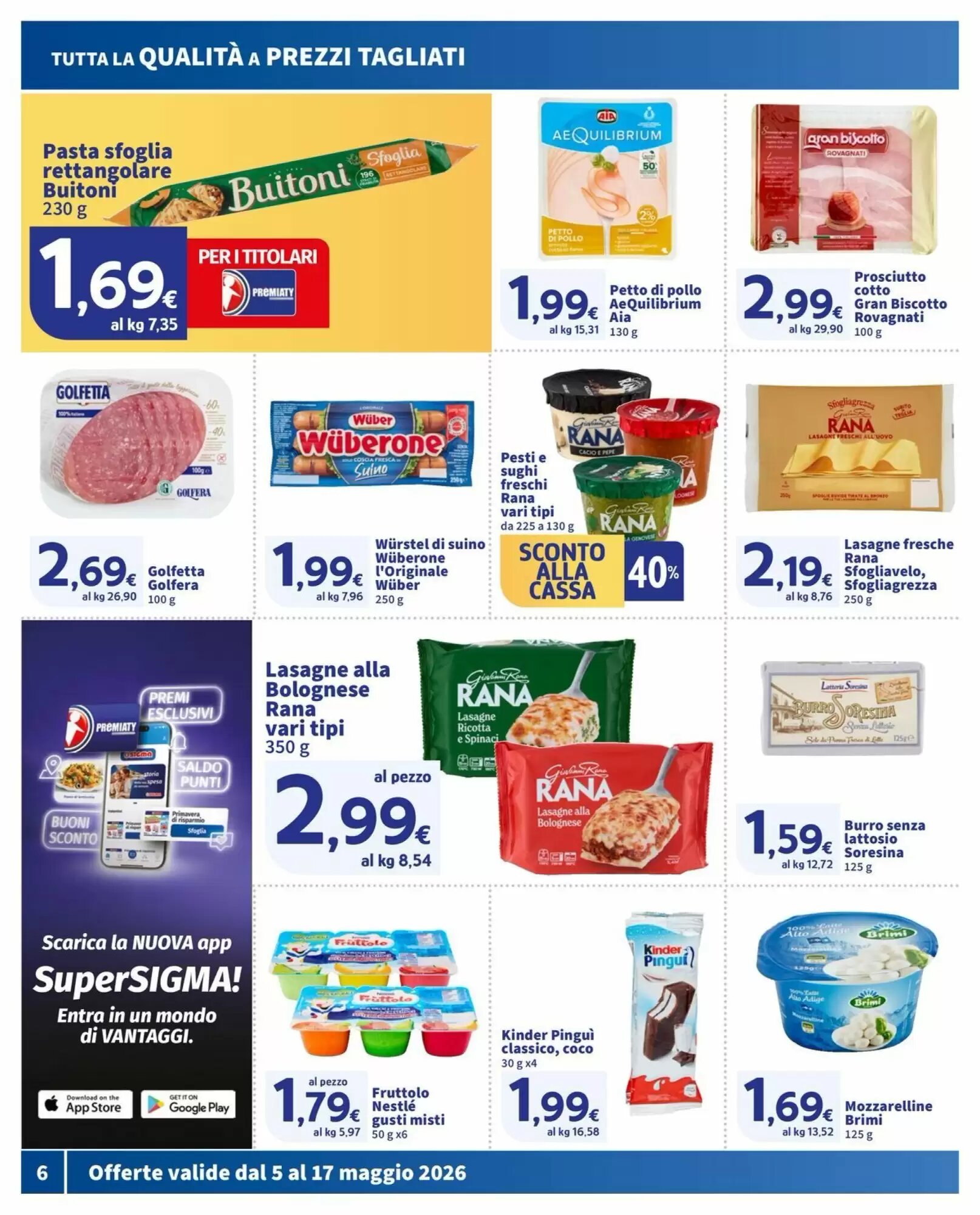 Volantino promozionale Ok Sigma  valide dal 05/05/2026 - Pagina 6.