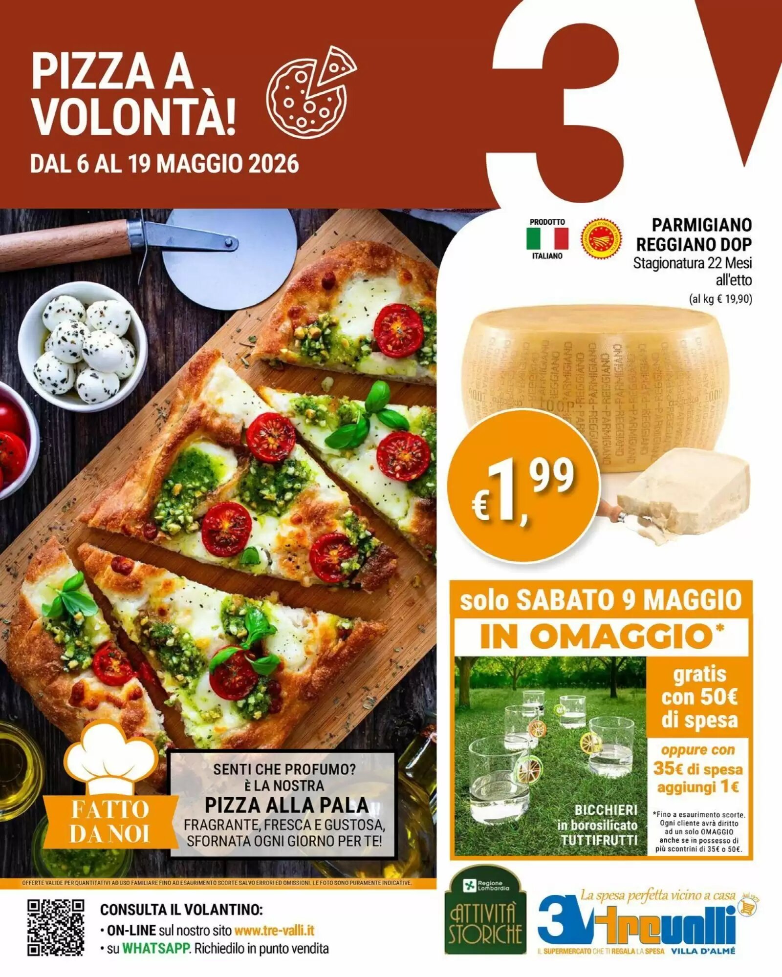 Volantino promozionale Tre Valli Supermercato  valide dal 06/05/2026 - Pagina 1.
