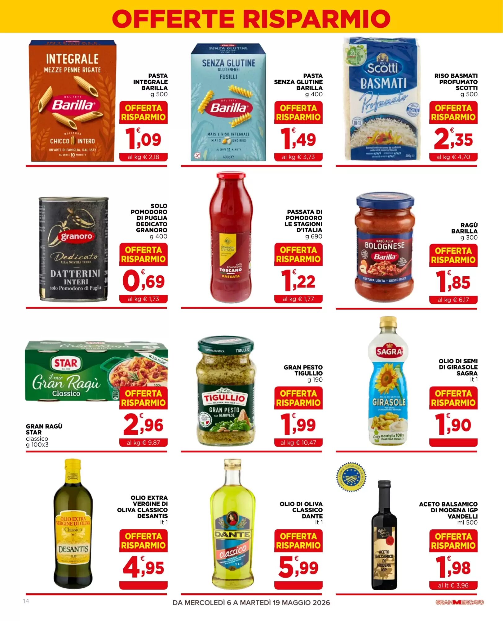 Volantino promozionale Gran mercato  valide dal 06/05/2026 - Pagina 14.