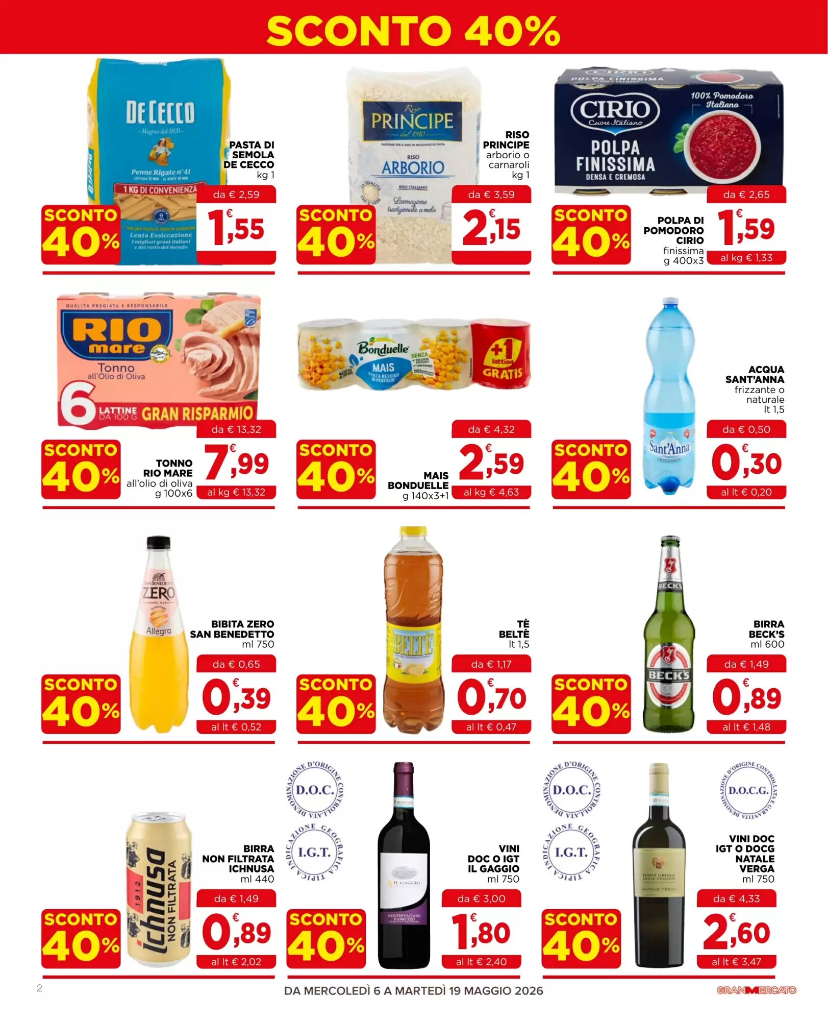 Volantino promozionale Gran mercato  valide dal 06/05/2026 - Pagina 2.
