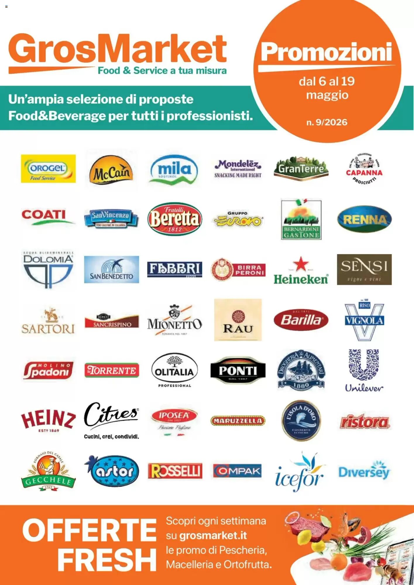 Volantino promozionale GrosMarket  valide dal 06/05/2026 - Pagina 1.
