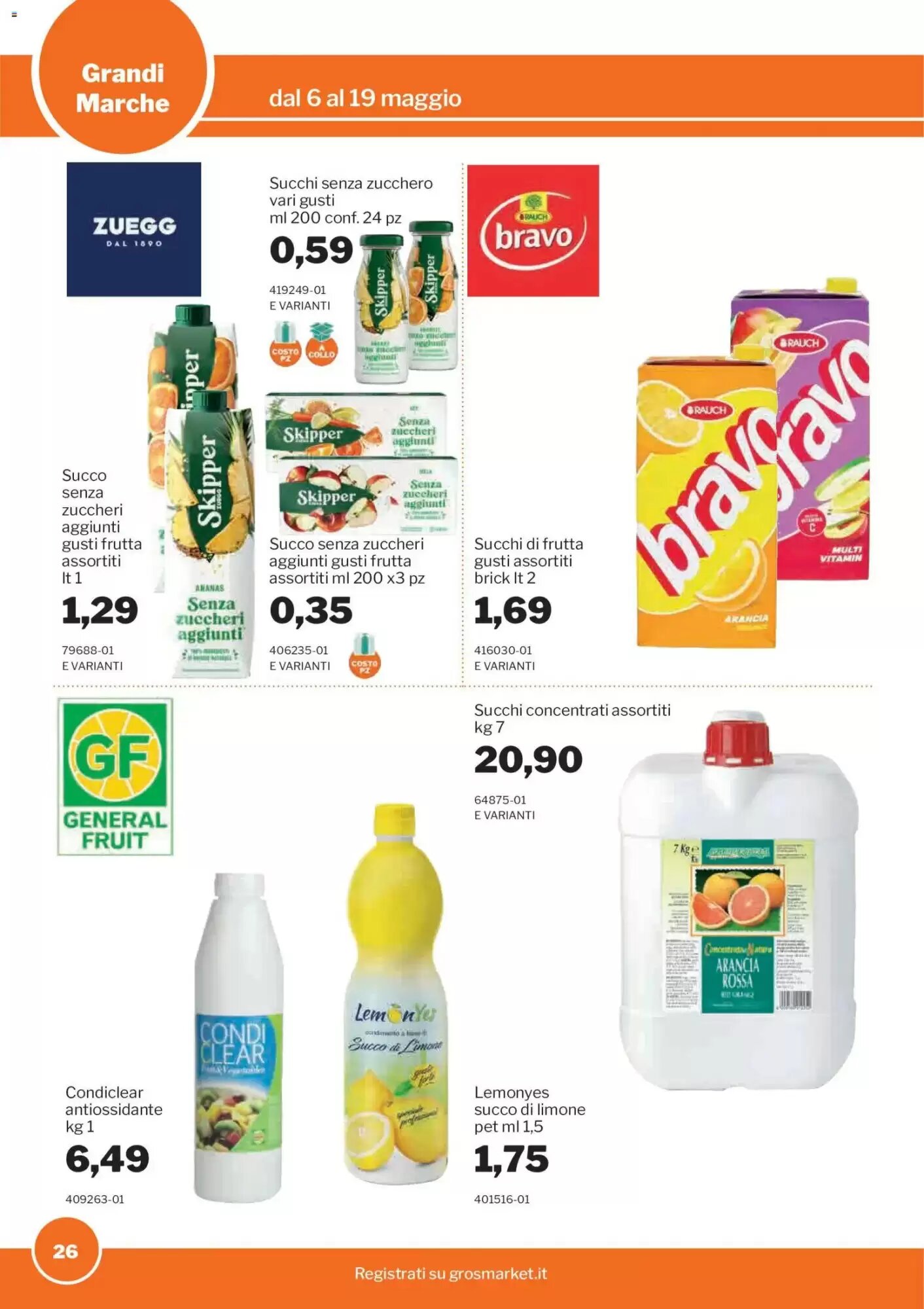 Volantino promozionale GrosMarket  valide dal 06/05/2026 - Pagina 26.