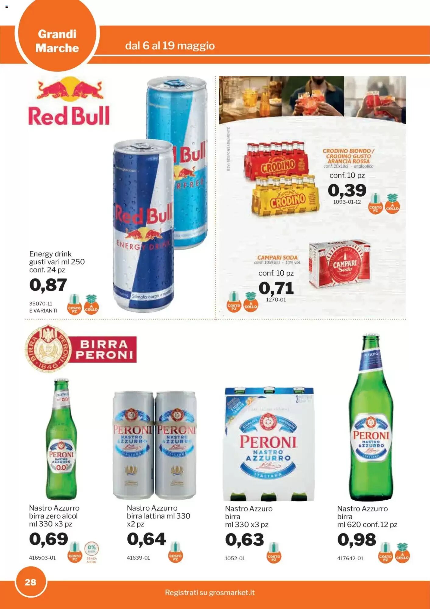 Volantino promozionale GrosMarket  valide dal 06/05/2026 - Pagina 28.