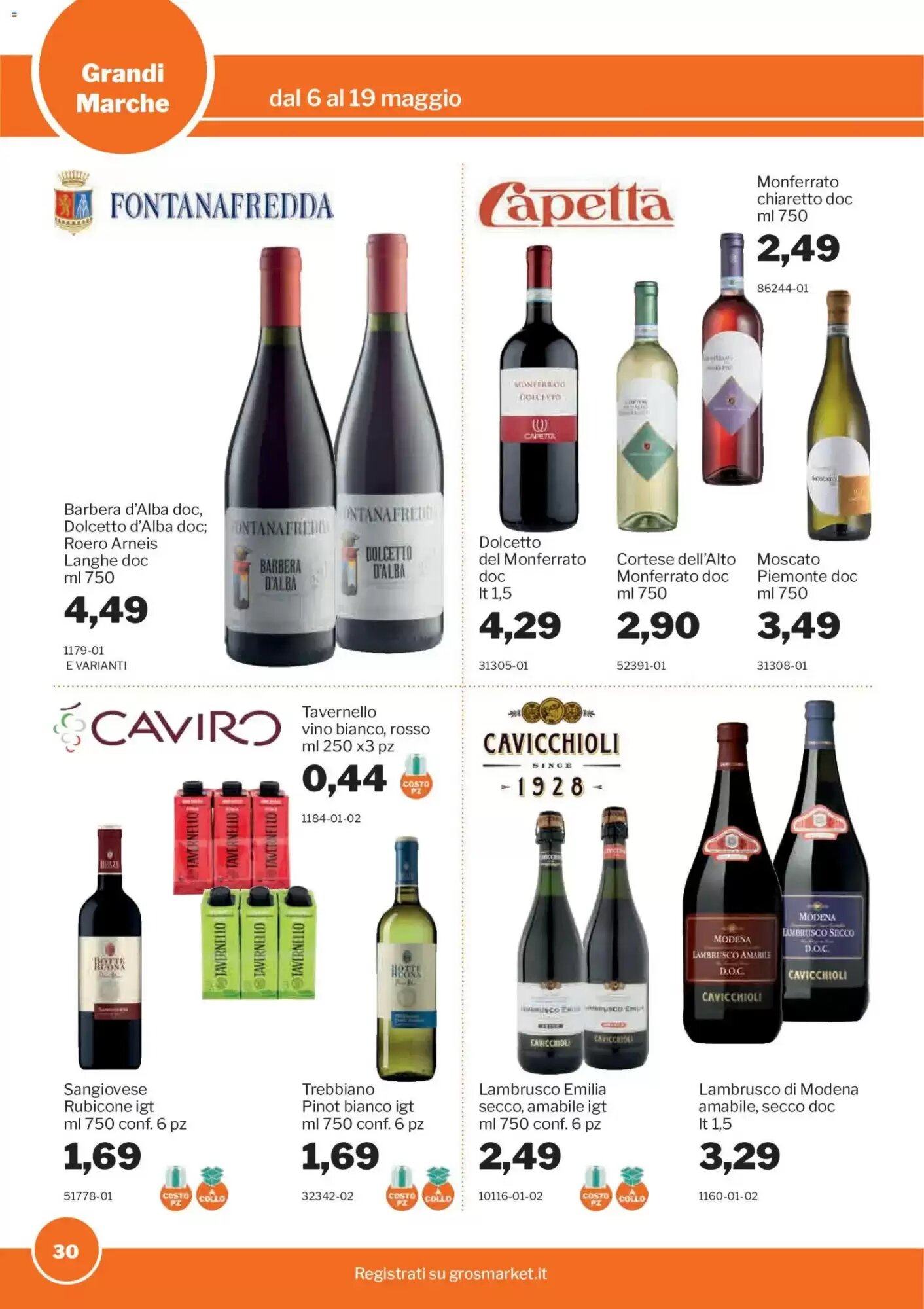 Volantino promozionale GrosMarket  valide dal 06/05/2026 - Pagina 30.