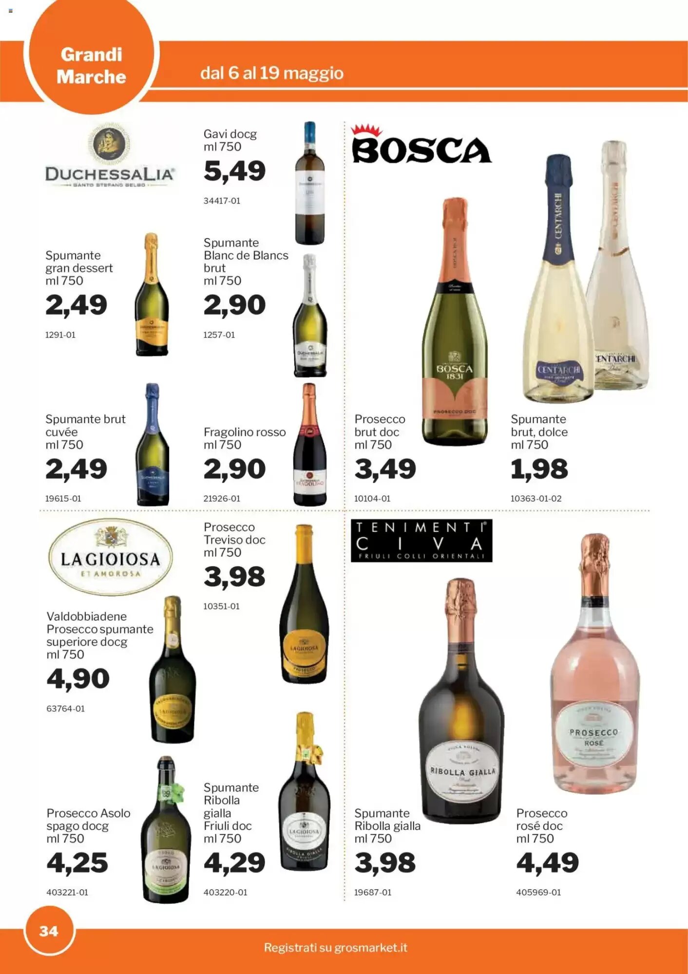 Volantino promozionale GrosMarket  valide dal 06/05/2026 - Pagina 34.