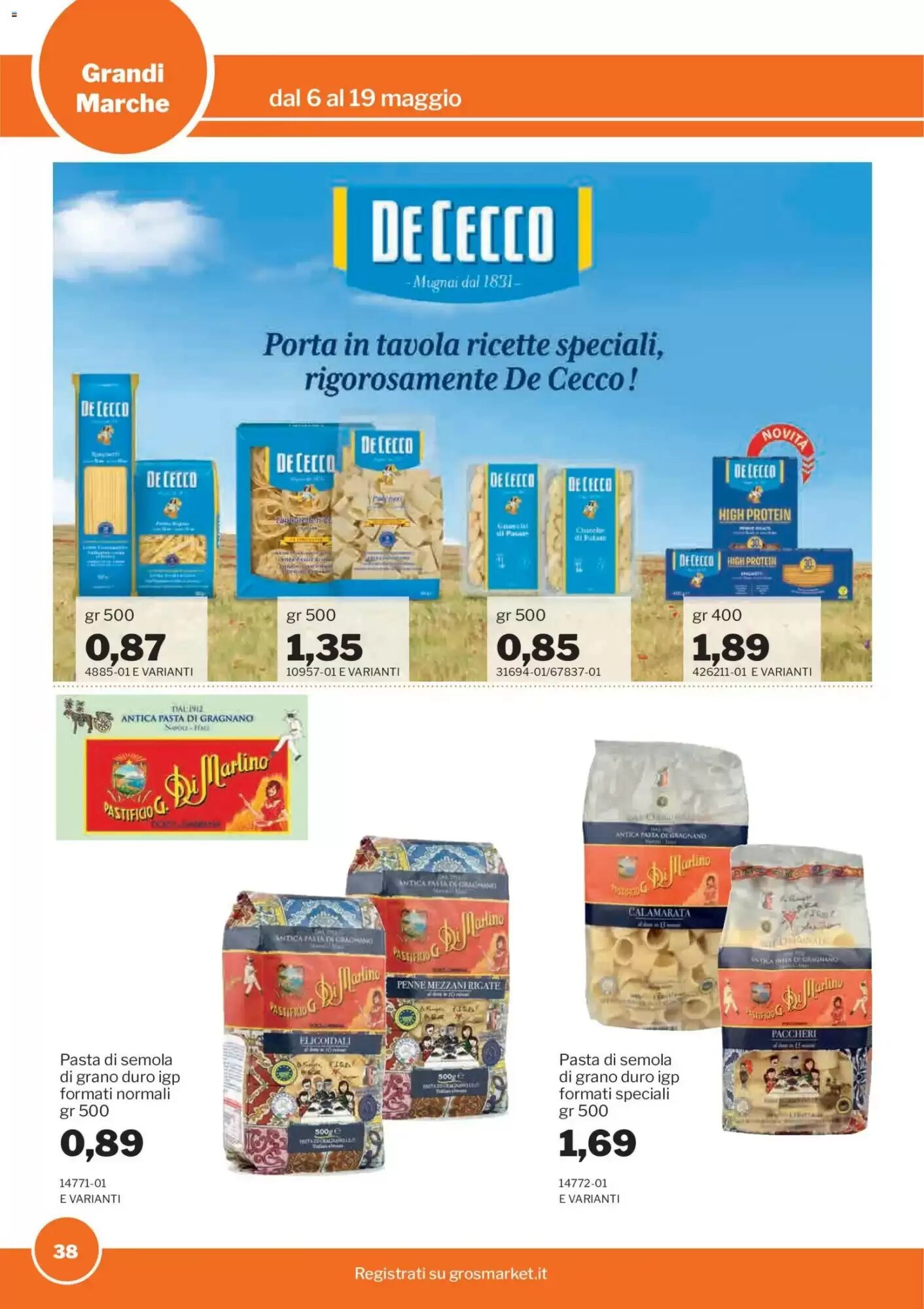 Volantino promozionale GrosMarket  valide dal 06/05/2026 - Pagina 38.