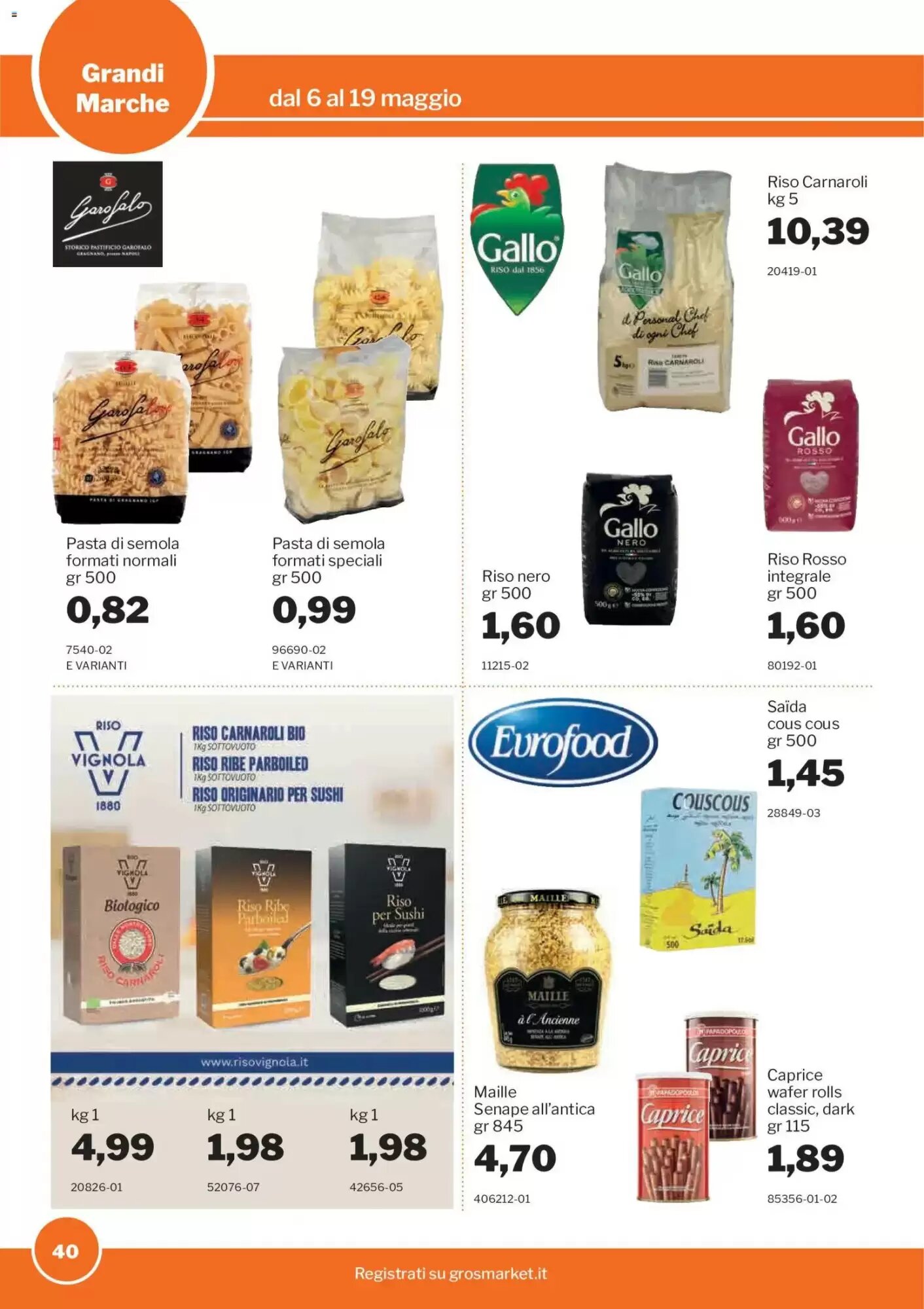 Volantino promozionale GrosMarket  valide dal 06/05/2026 - Pagina 40.