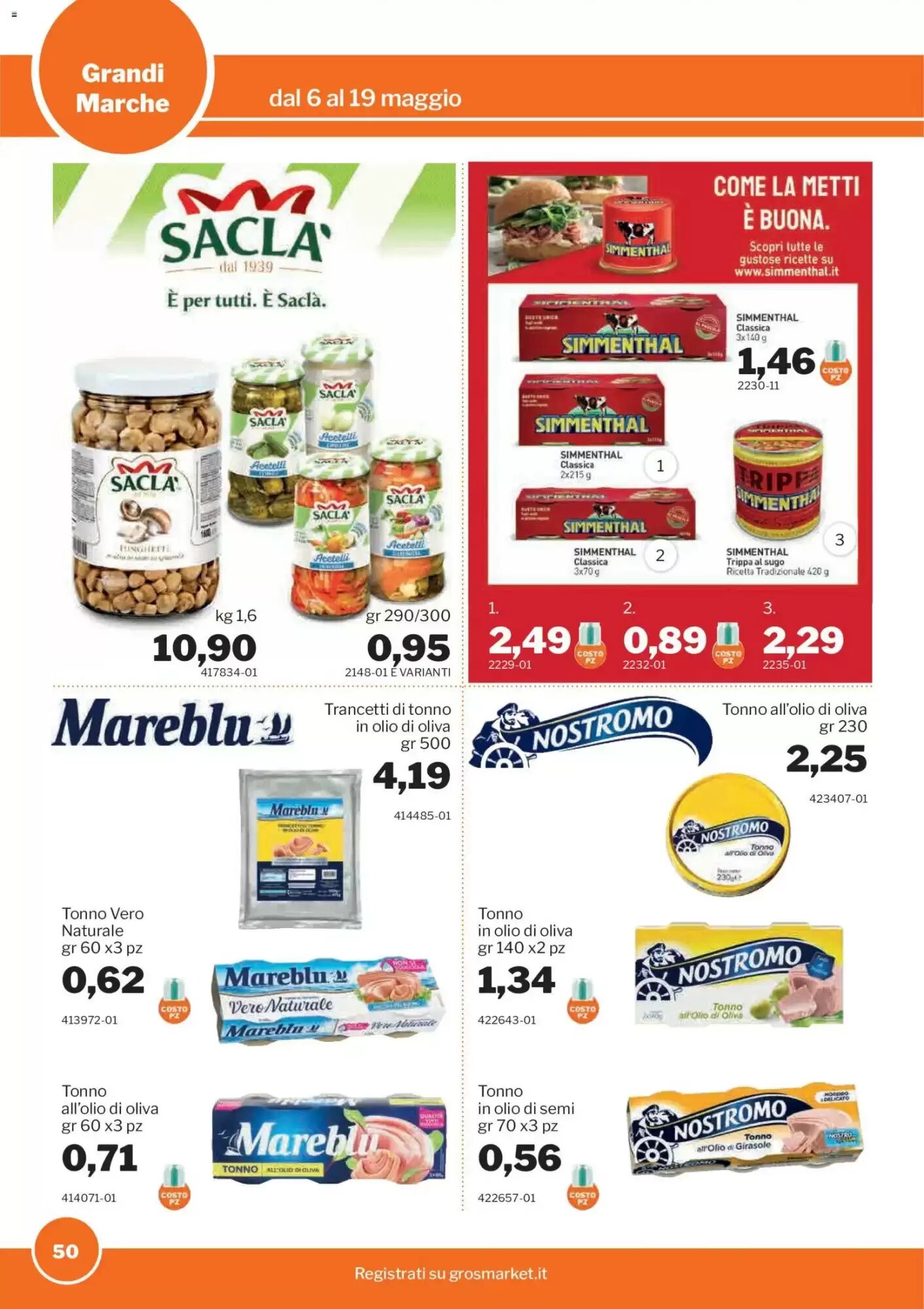 Volantino promozionale GrosMarket  valide dal 06/05/2026 - Pagina 50.