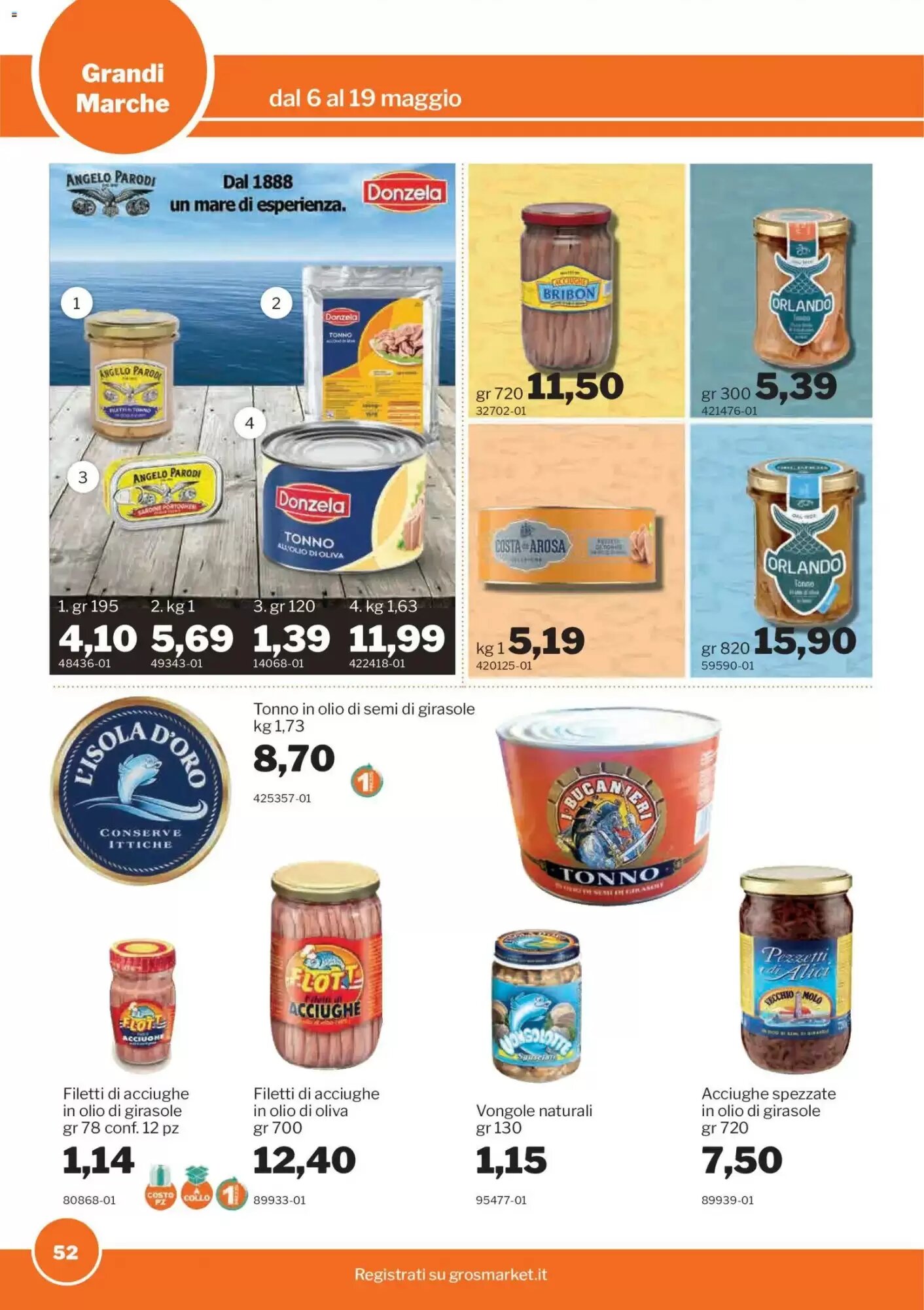 Volantino promozionale GrosMarket  valide dal 06/05/2026 - Pagina 52.