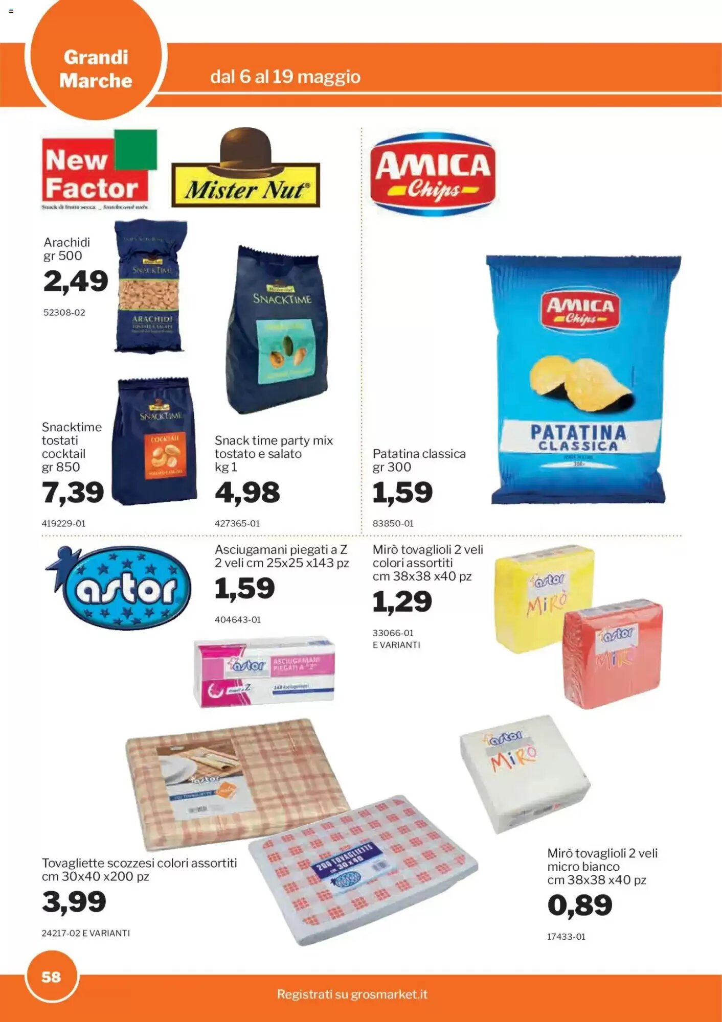 Volantino promozionale GrosMarket  valide dal 06/05/2026 - Pagina 58.