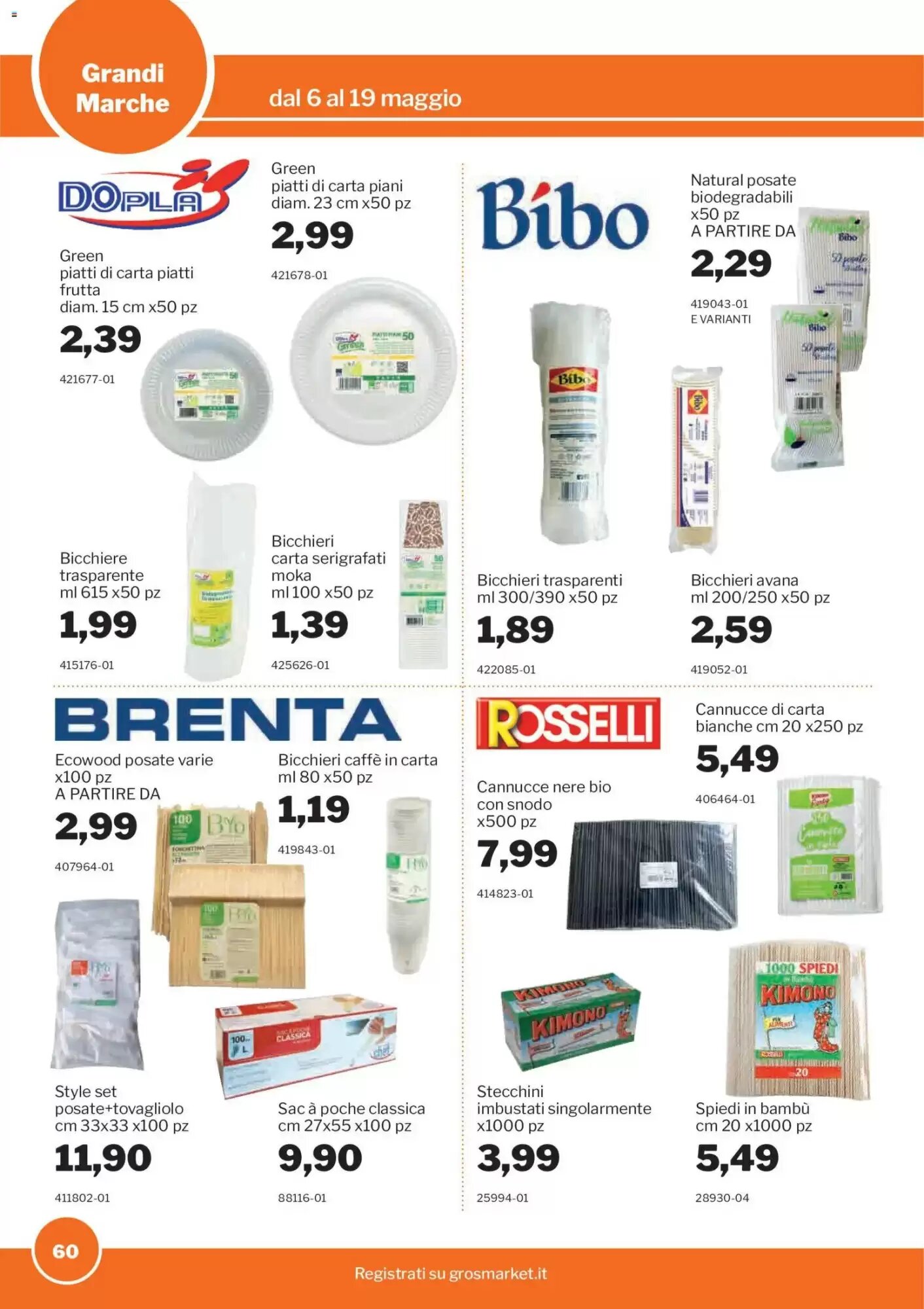 Volantino promozionale GrosMarket  valide dal 06/05/2026 - Pagina 60.