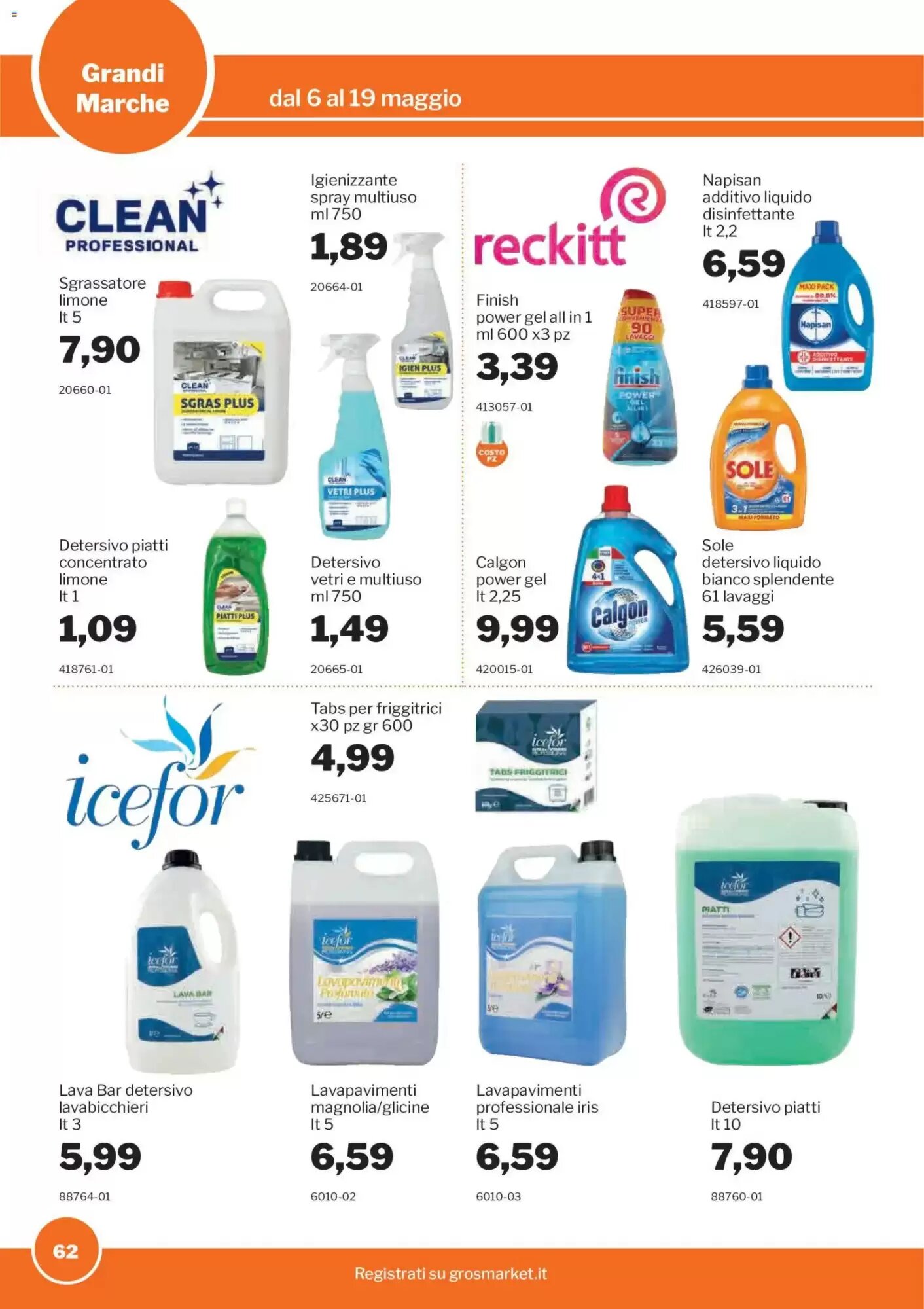 Volantino promozionale GrosMarket  valide dal 06/05/2026 - Pagina 62.