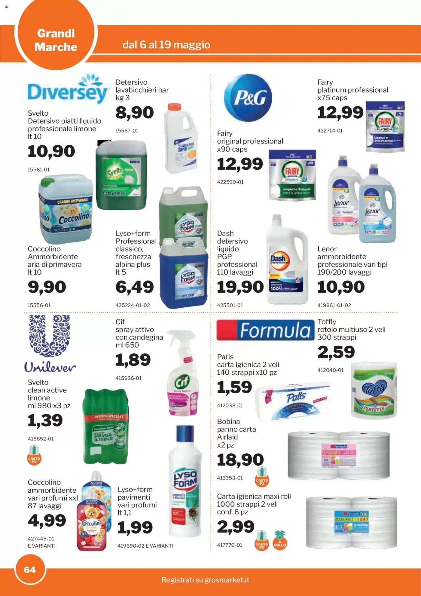 Volantino promozionale GrosMarket  valide dal 06/05/2026 - Pagina 64.