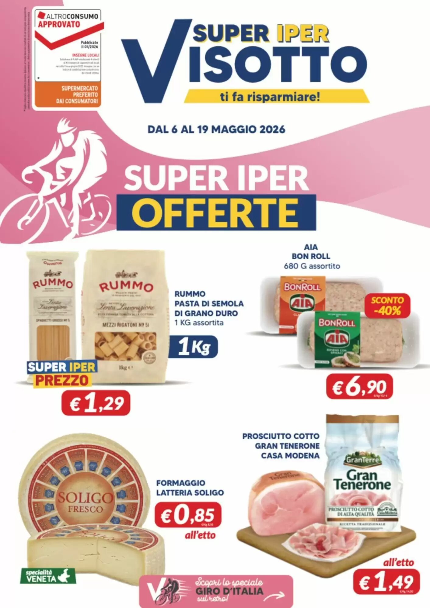 Volantino promozionale Supermercati Visotto  valide dal 06/05/2026 - Pagina 1.