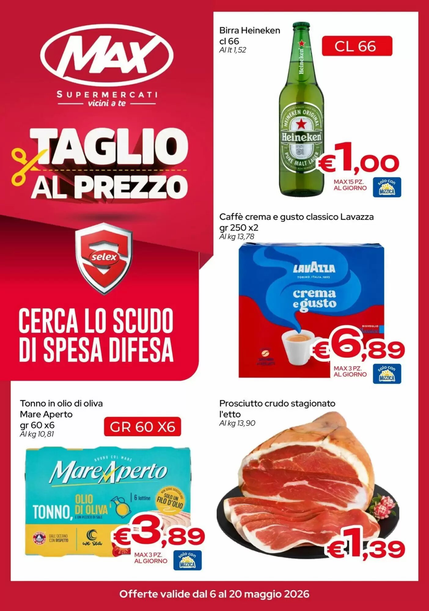 Volantino promozionale MAX Supermercati  valide dal 06/05/2026 - Pagina 1.