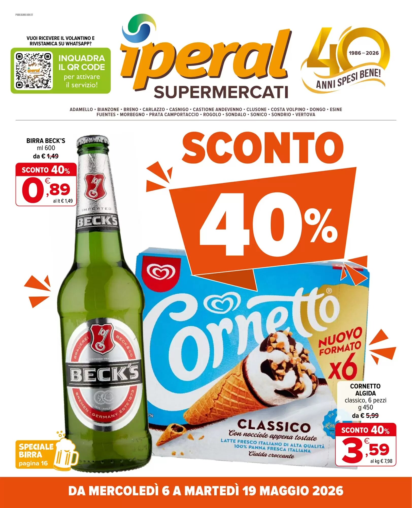 Volantino promozionale Iperal  valide dal 06/05/2026 - Pagina 1.