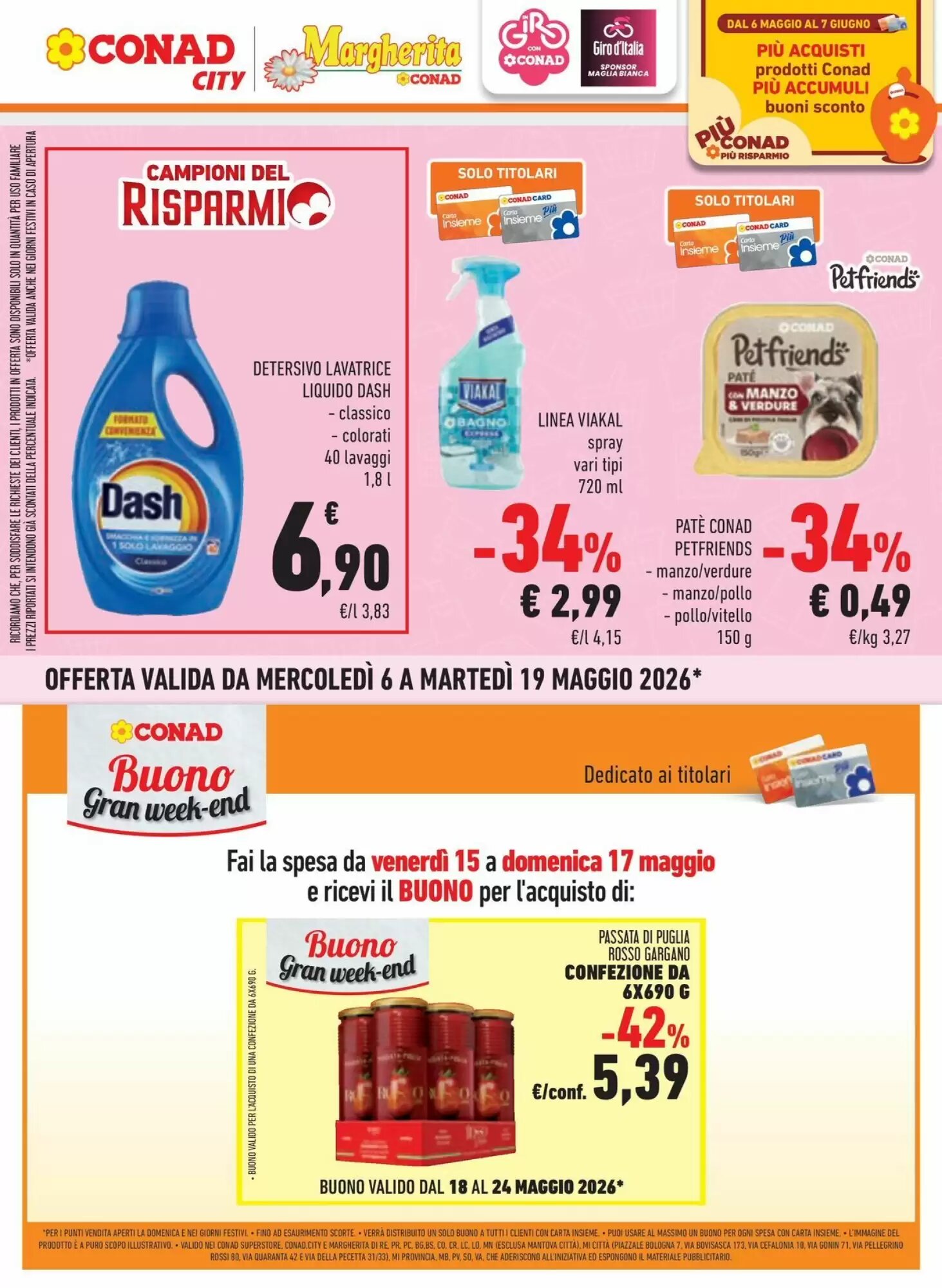 Volantino promozionale Conad Margherita  valide dal 06/05/2026 - Pagina 14.