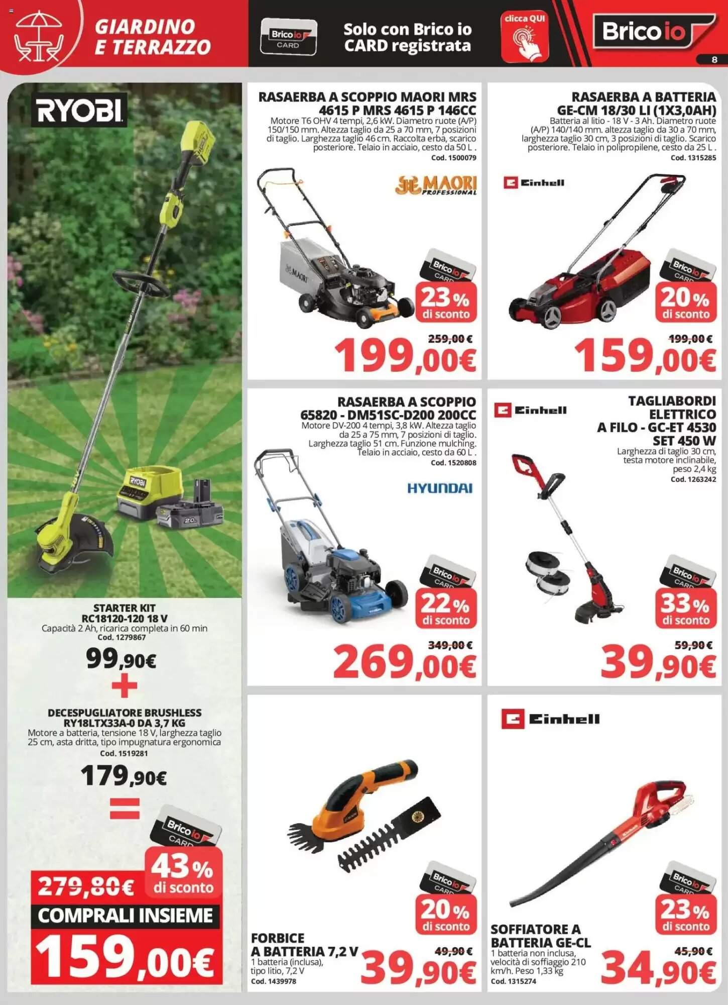 Volantino promozionale Brico Io  valide dal 07/05/2026 - Pagina 8.