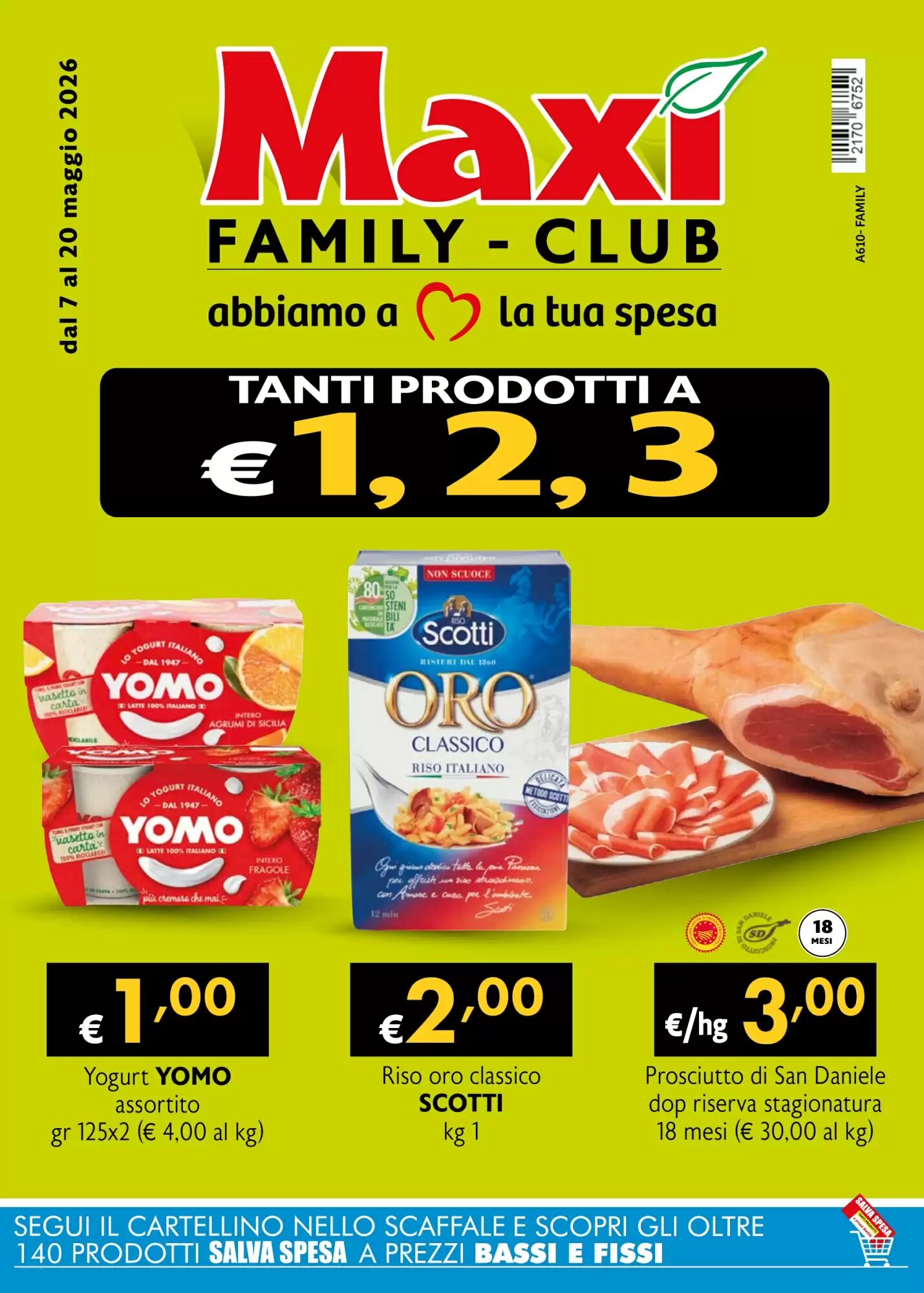 Volantino promozionale Maxi Family  valide dal 07/05/2026 - Pagina 1.