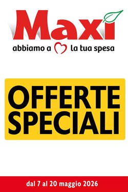 Volantino promozionale Maxi Supermercati  valide dal 07/05/2026