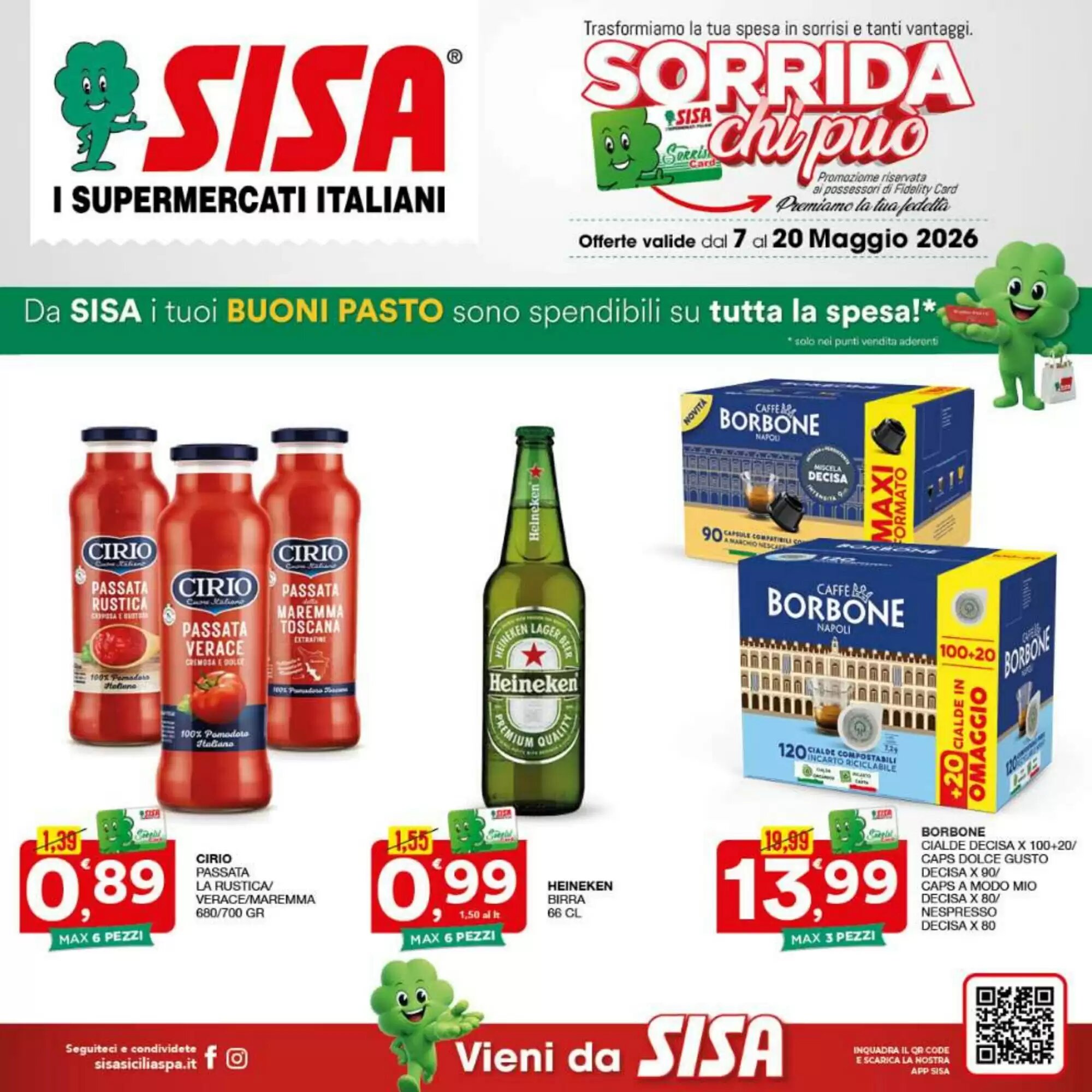 Volantino promozionale Sisa  valide dal 07/05/2026 - Pagina 1.