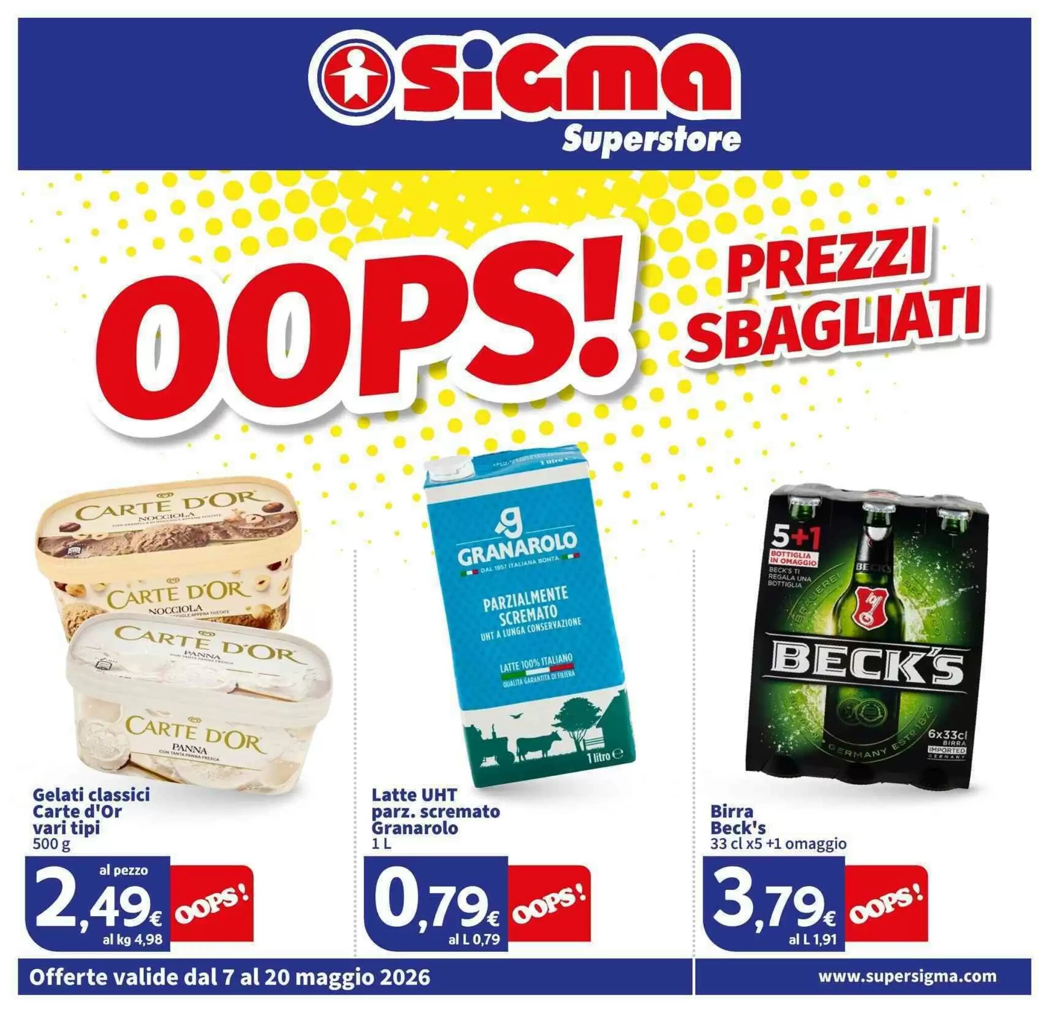 Volantino promozionale Sigma  valide dal 07/05/2026 - Pagina 1.