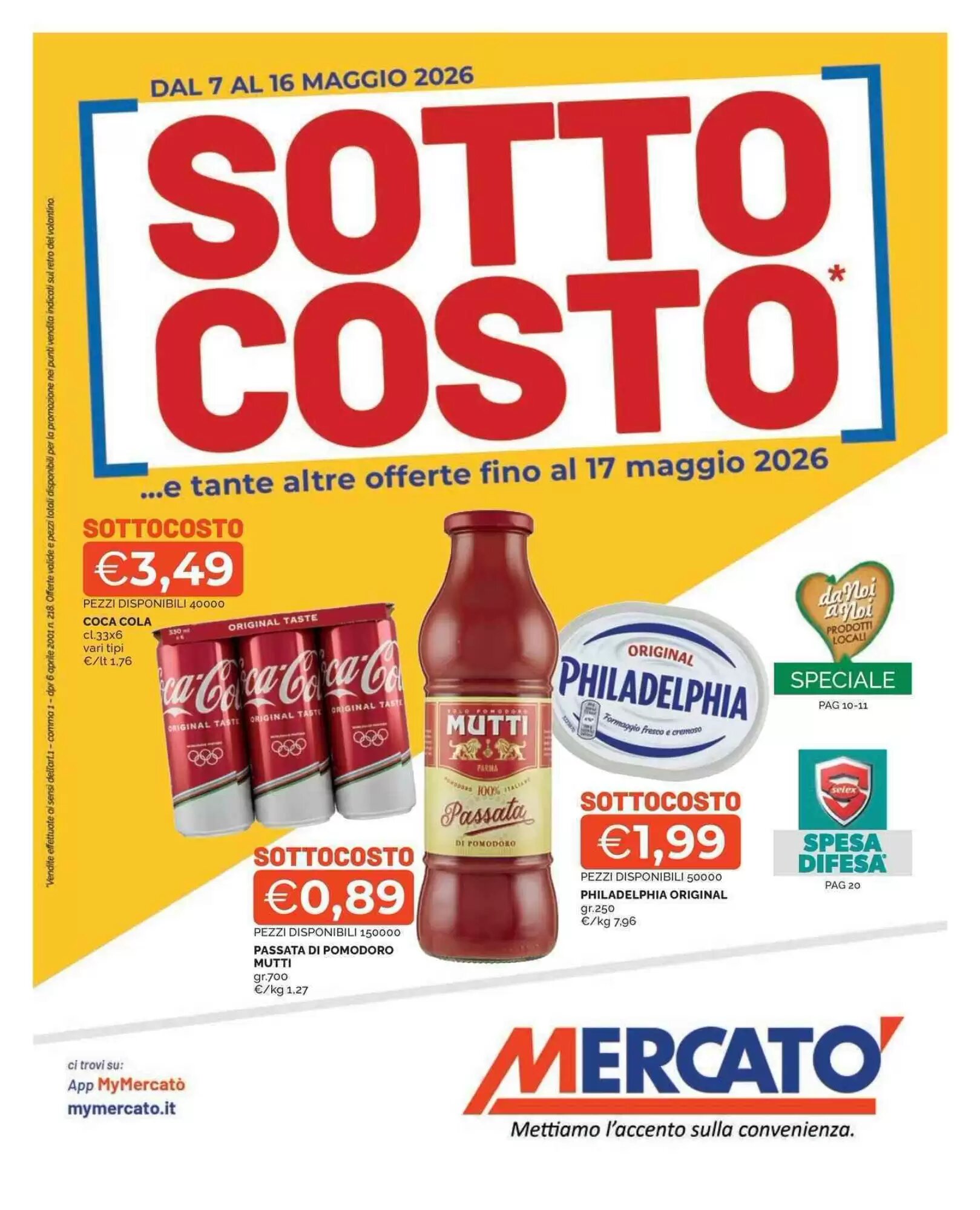 Volantino promozionale Mercatò  valide dal 07/05/2026 - Pagina 1.
