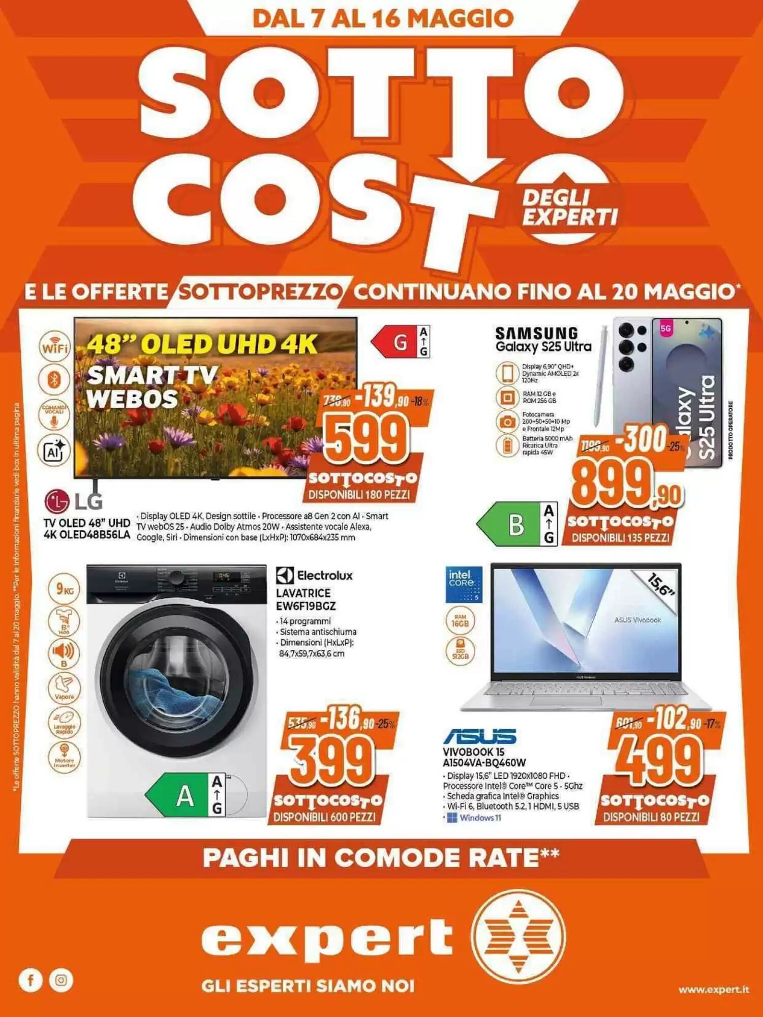 Volantino promozionale Expert  valide dal 07/05/2026 - Pagina 1.