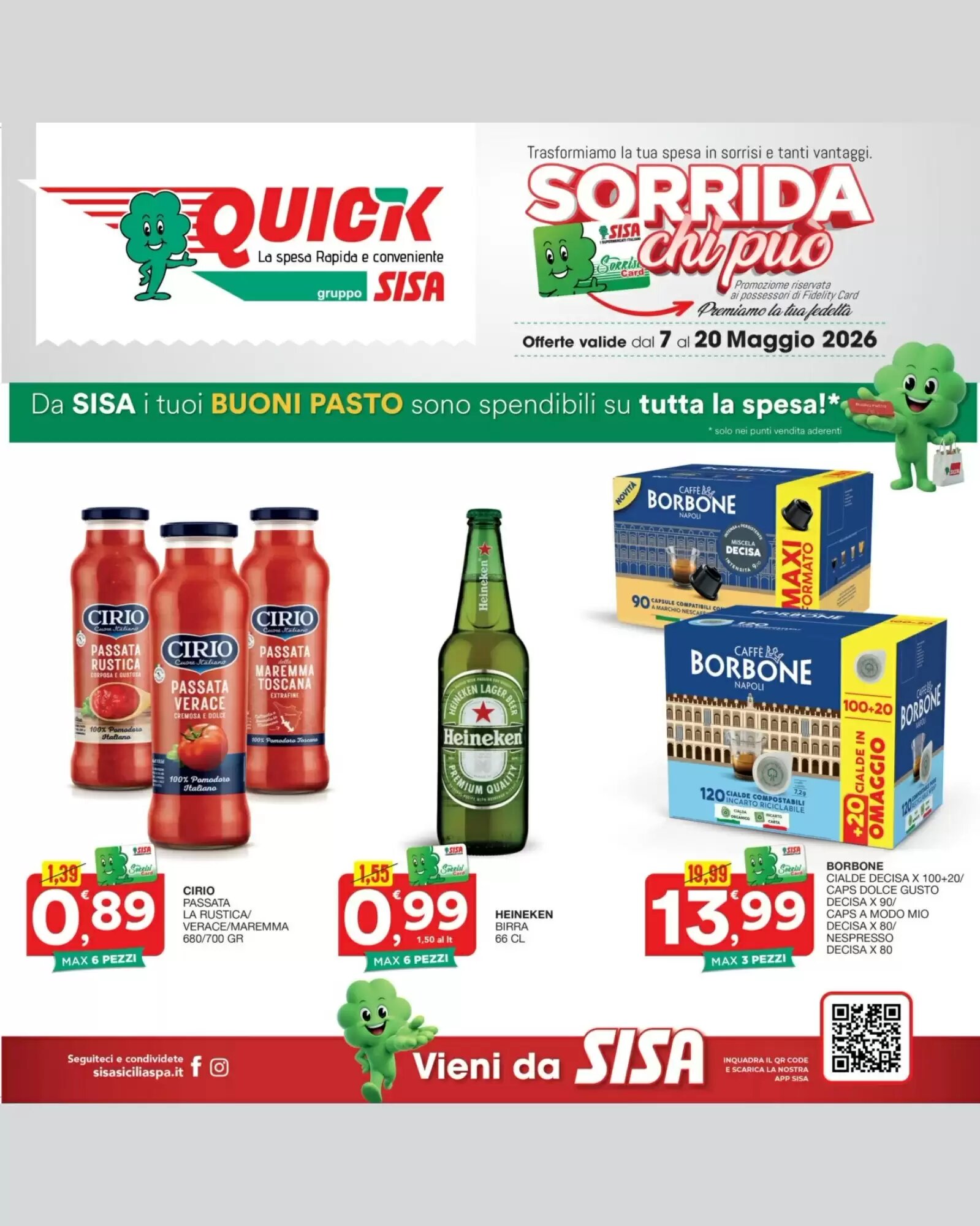 Volantino promozionale Quick Sisa  valide dal 07/05/2026 - Pagina 1.