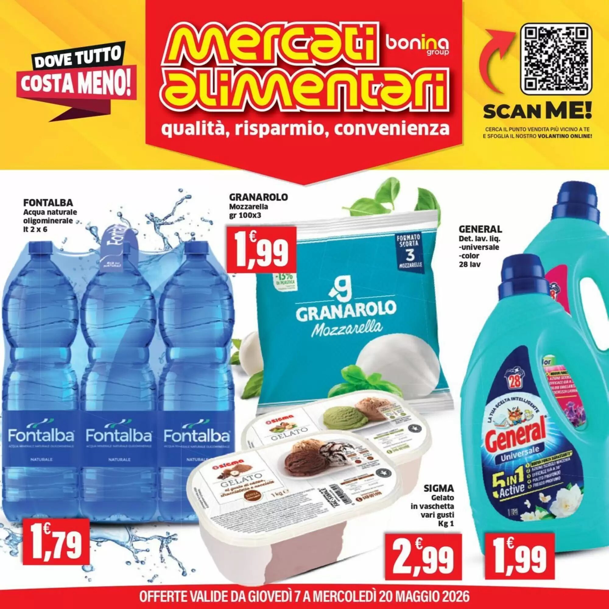 Volantino promozionale Mercati Alimentari  valide dal 07/05/2026 - Pagina 1.