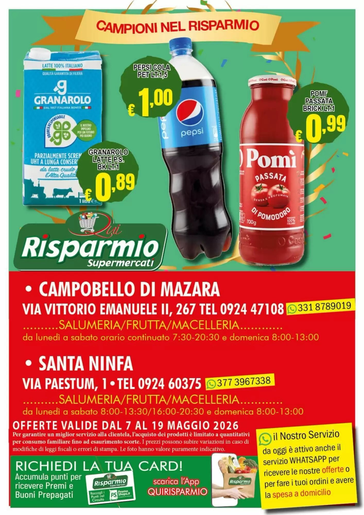 Volantino promozionale Risparmio Supermercati  valide dal 07/05/2026 - Pagina 8.