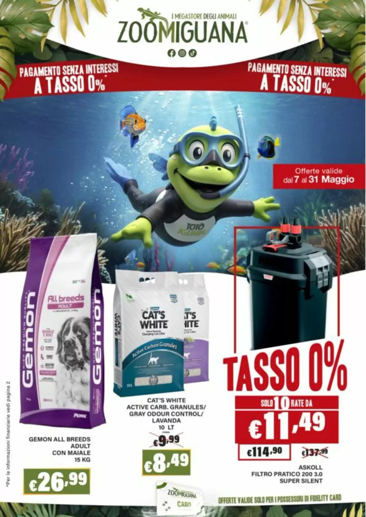 Volantino promozionale Zoomiguana  valide dal 07/05/2026 - Pagina 1.