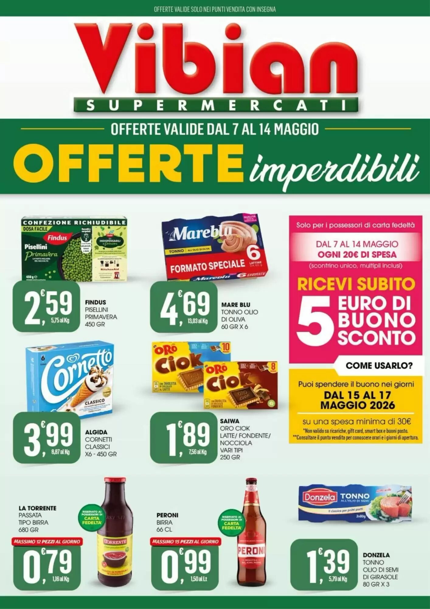 Volantino promozionale Vibian  valide dal 07/05/2026 - Pagina 1.