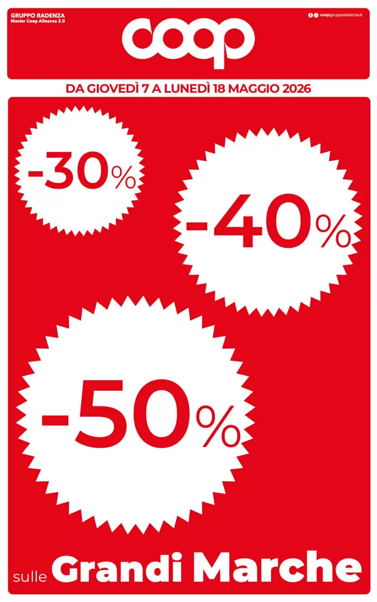 Volantino promozionale Coop  valide dal 07/05/2026 - Pagina 1.