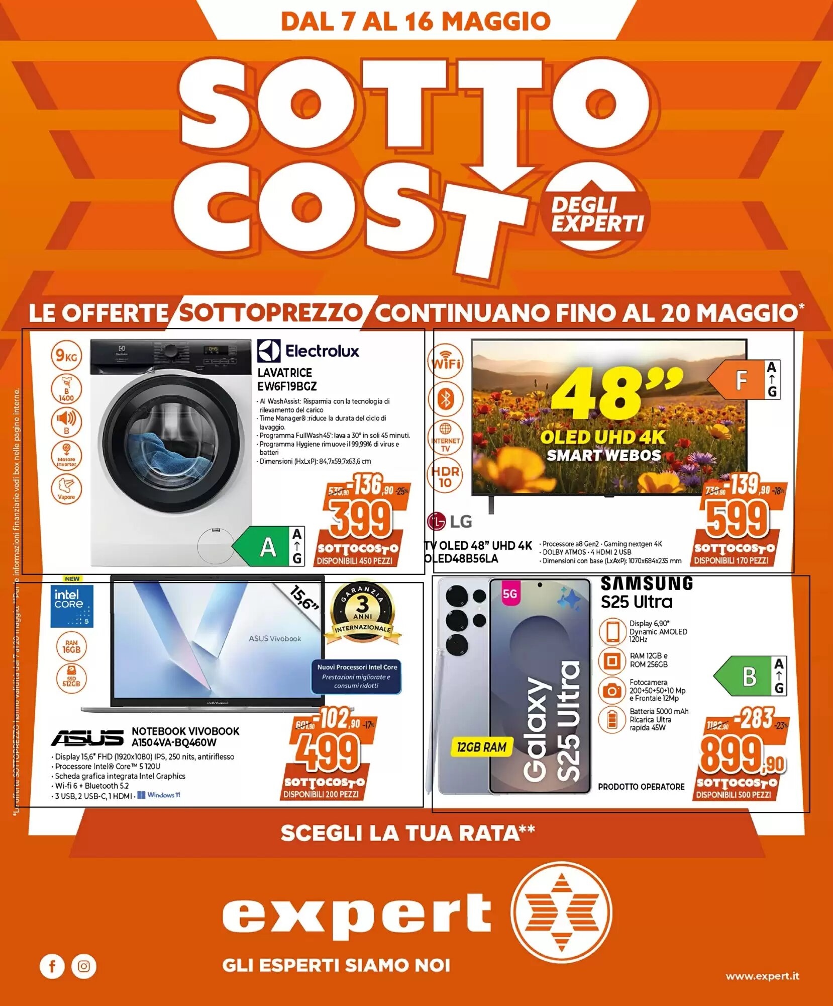 Volantino promozionale Expert  valide dal 07/05/2026 - Pagina 1.
