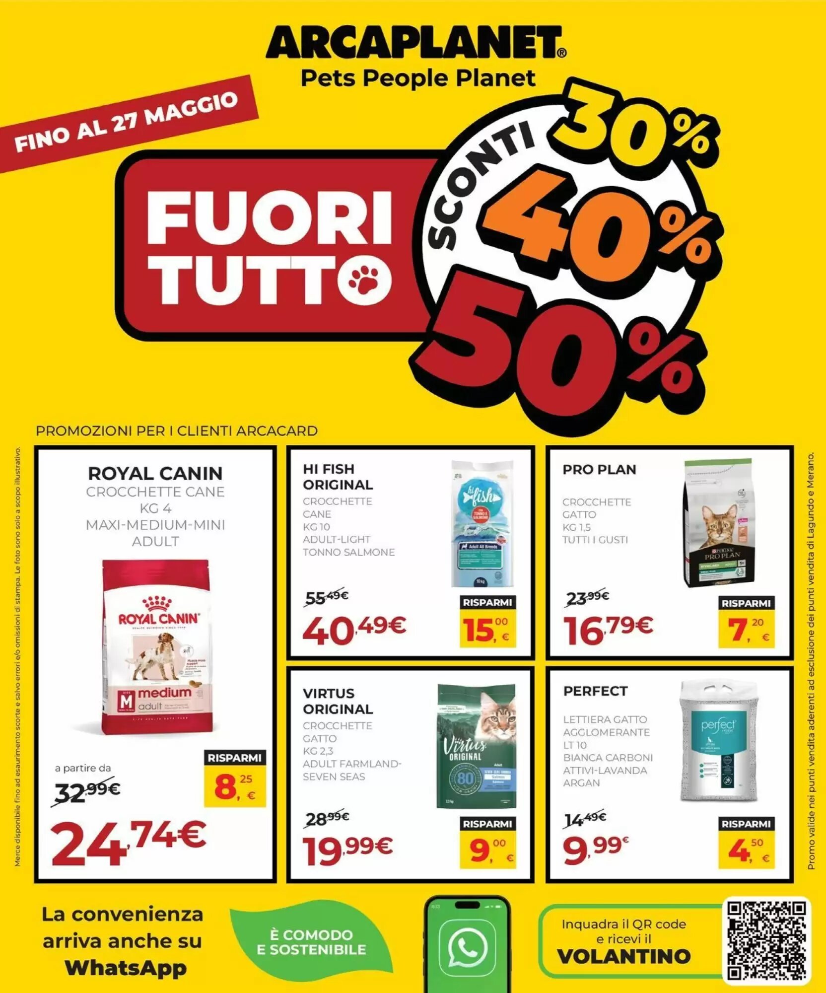 Volantino promozionale Arcaplanet  valide dal 07/05/2026 - Pagina 1.