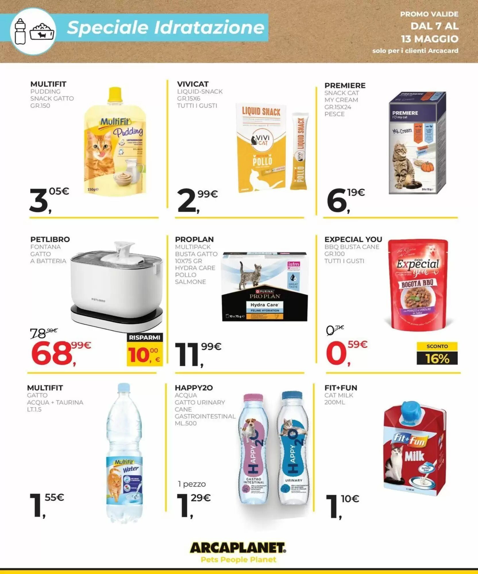 Volantino promozionale Arcaplanet  valide dal 07/05/2026 - Pagina 14.
