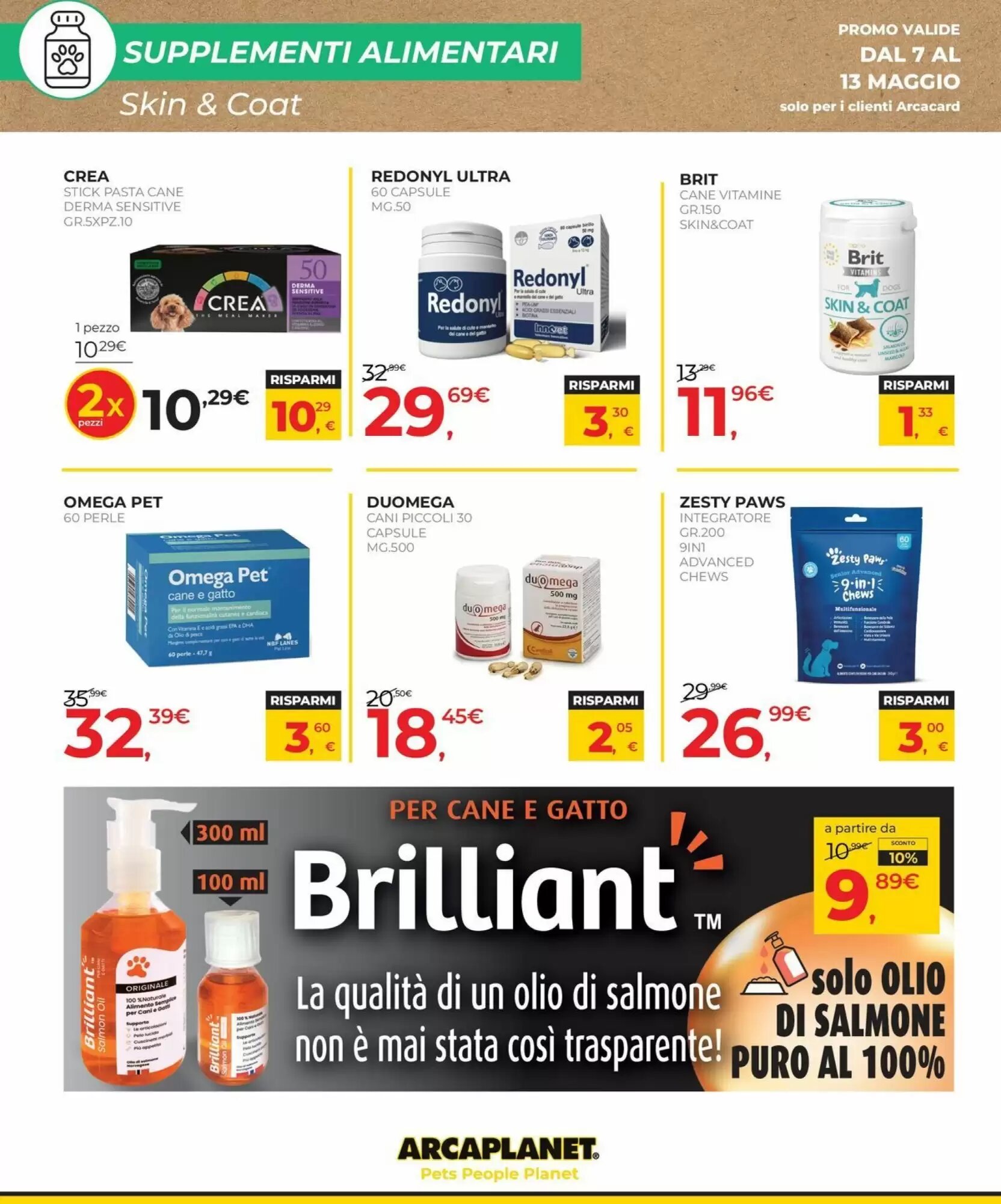 Volantino promozionale Arcaplanet  valide dal 07/05/2026 - Pagina 16.