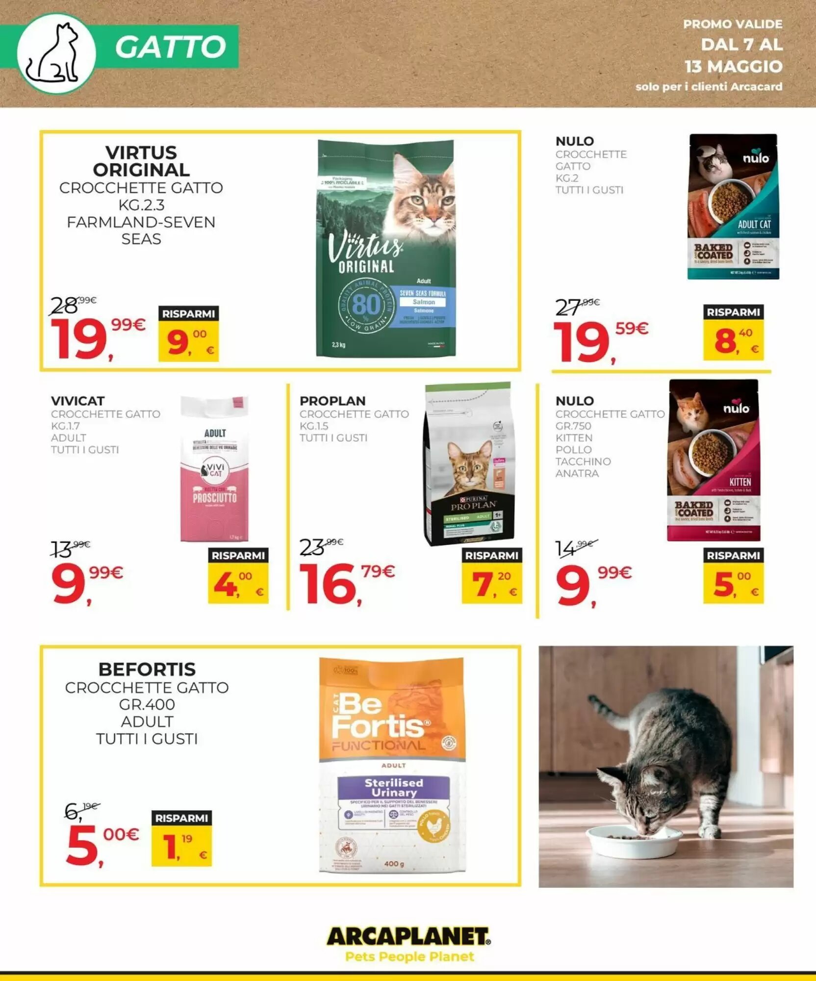 Volantino promozionale Arcaplanet  valide dal 07/05/2026 - Pagina 6.