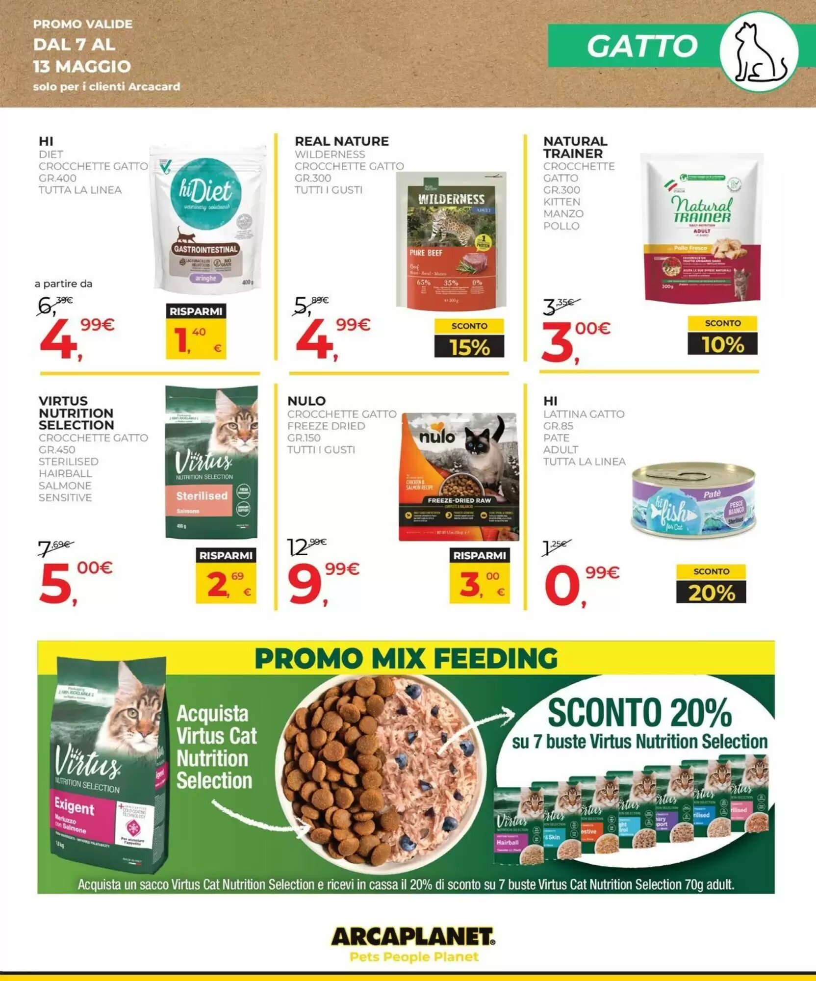 Volantino promozionale Arcaplanet  valide dal 07/05/2026 - Pagina 7.